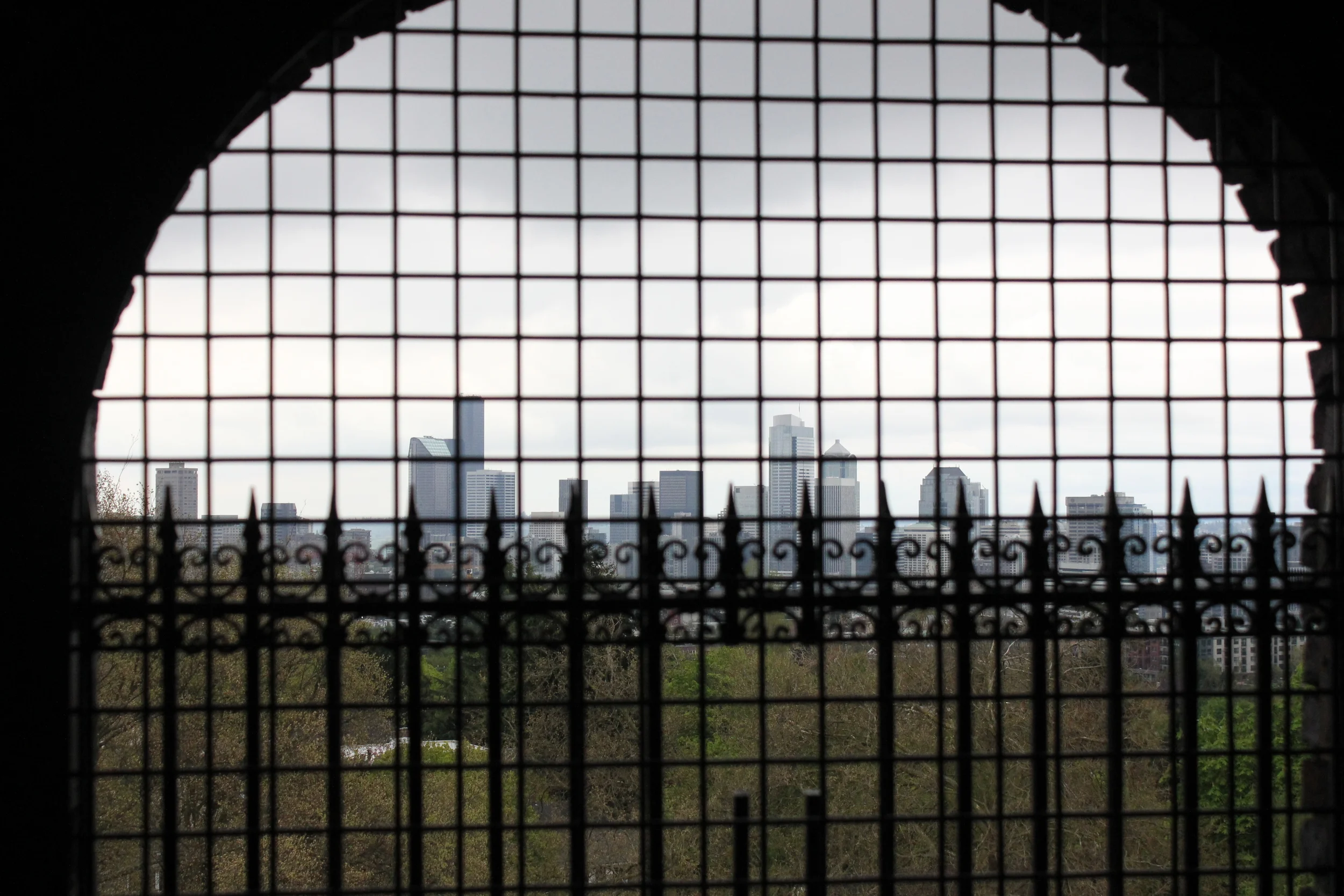 The view from the top of the water tower