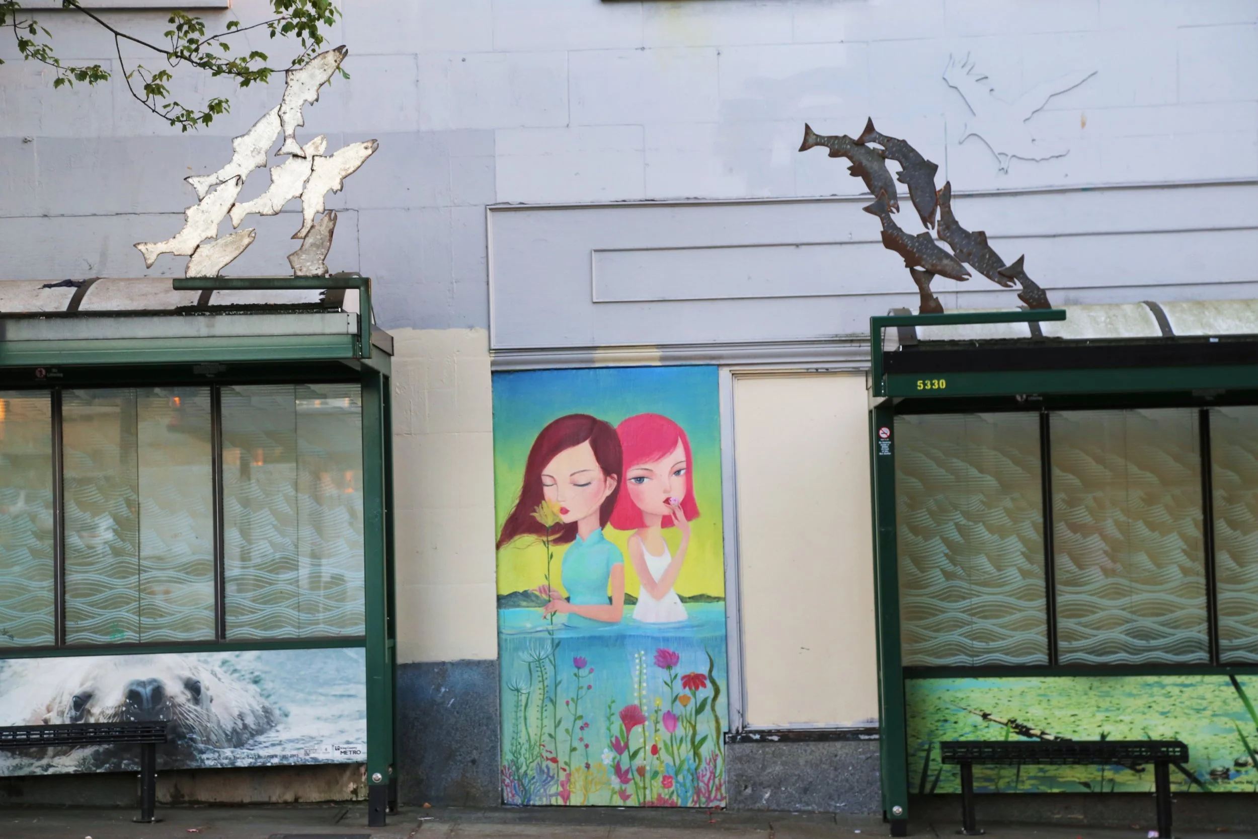 Bus stop art