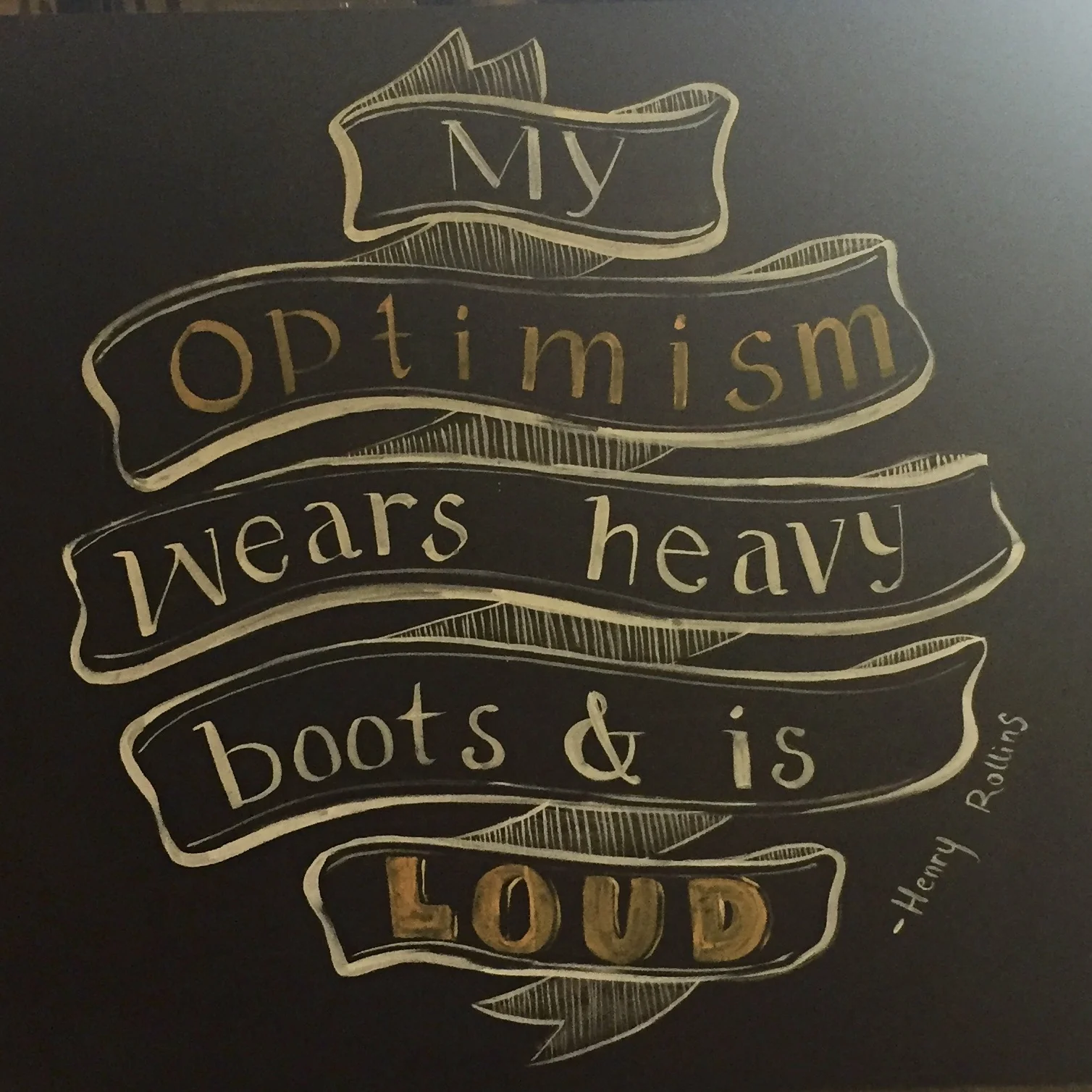 Quote by the bar at Optimism Brewing