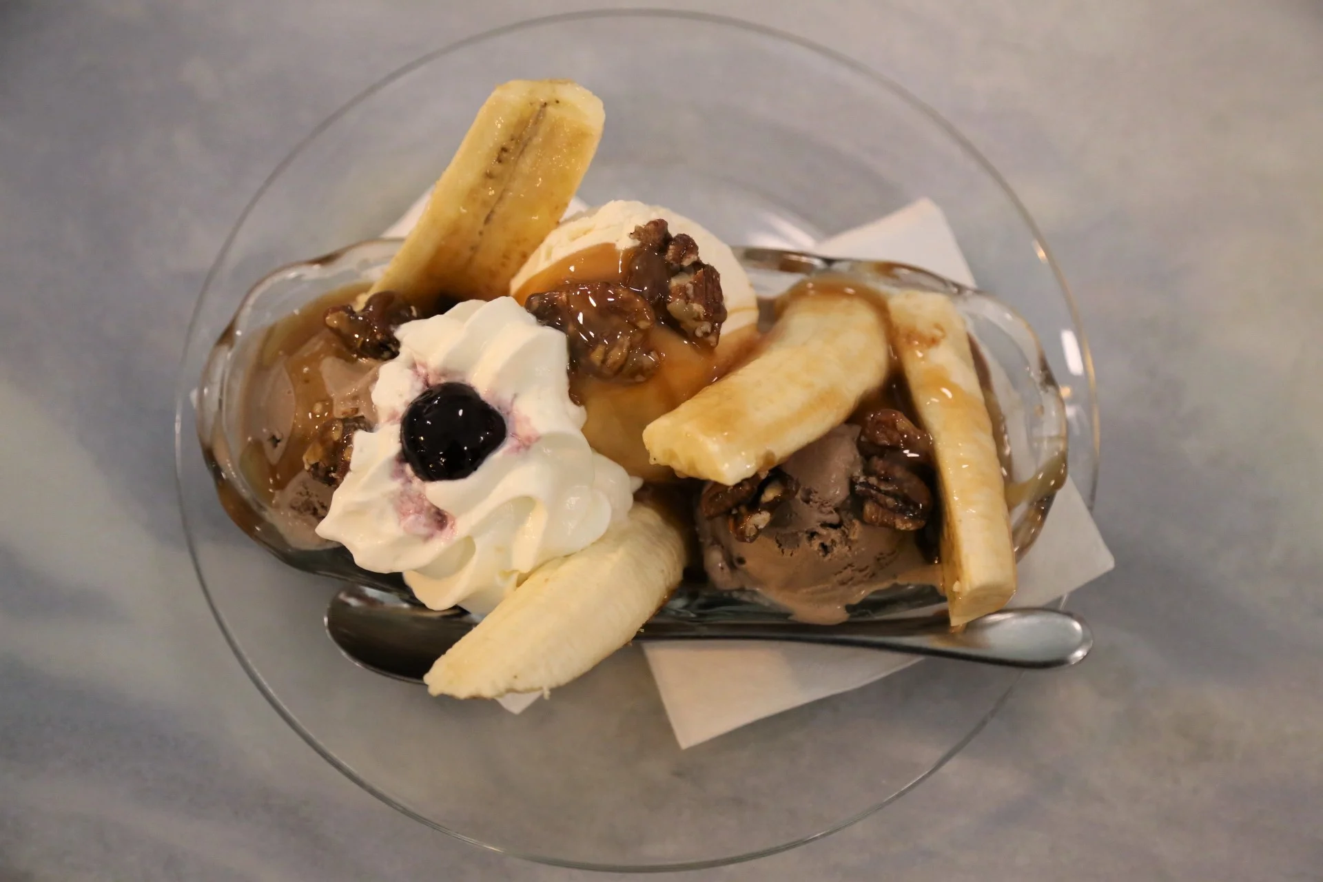 Shug's Banana Split (Has fruit in it. Obviously Kristina's choice.)