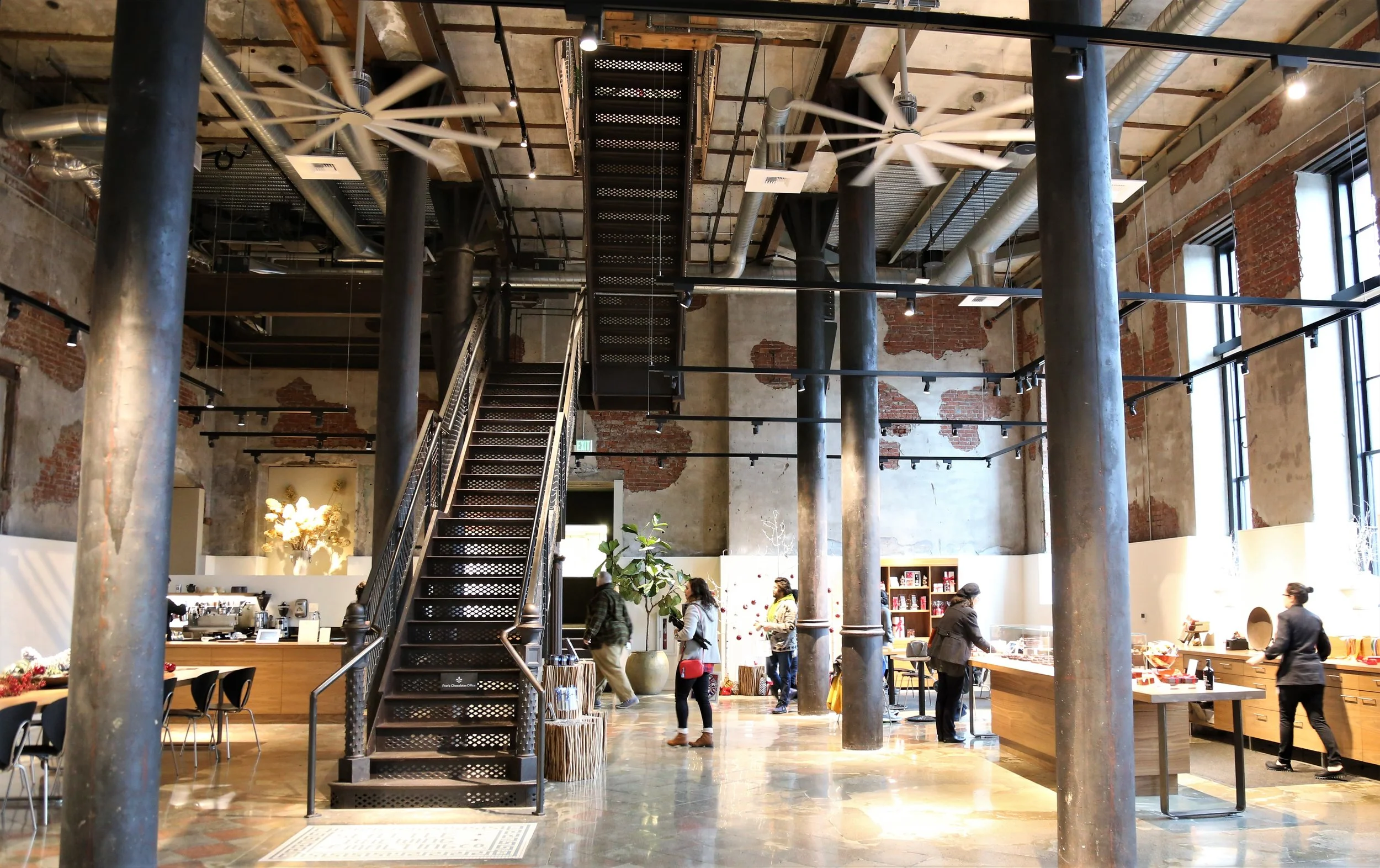 The beautiful Fran's Chocolate shop and HQ