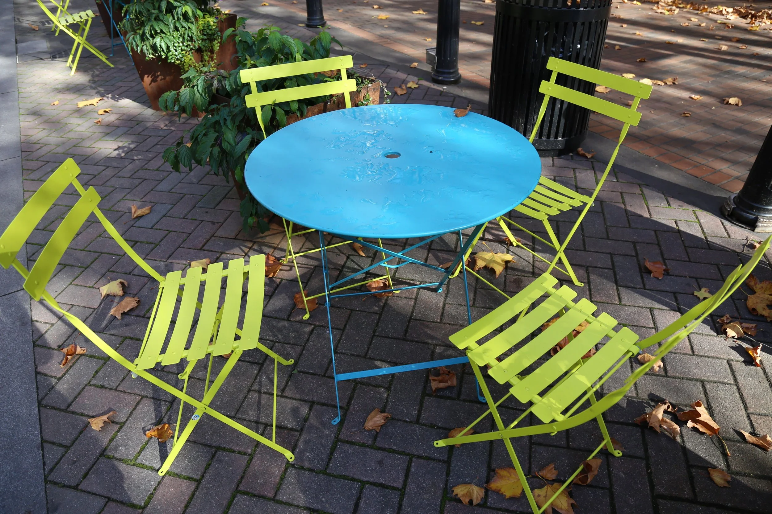 Occidental Park tables
