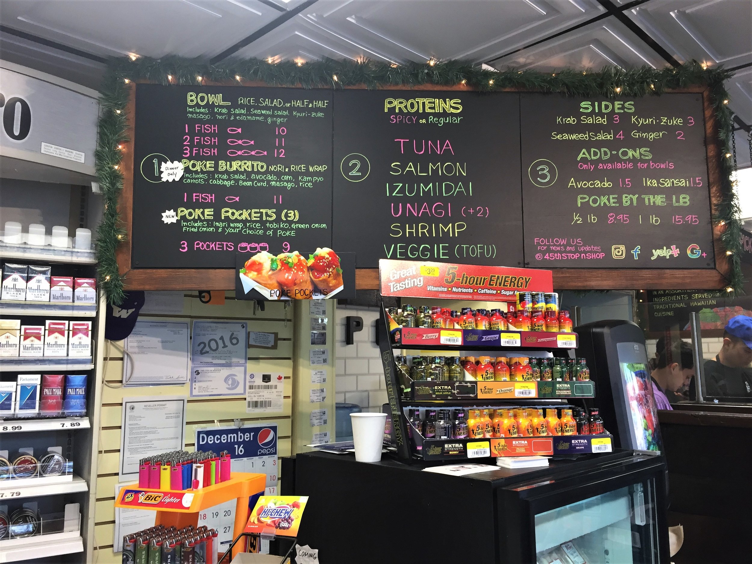 Order your poke by the 5-hour Energy