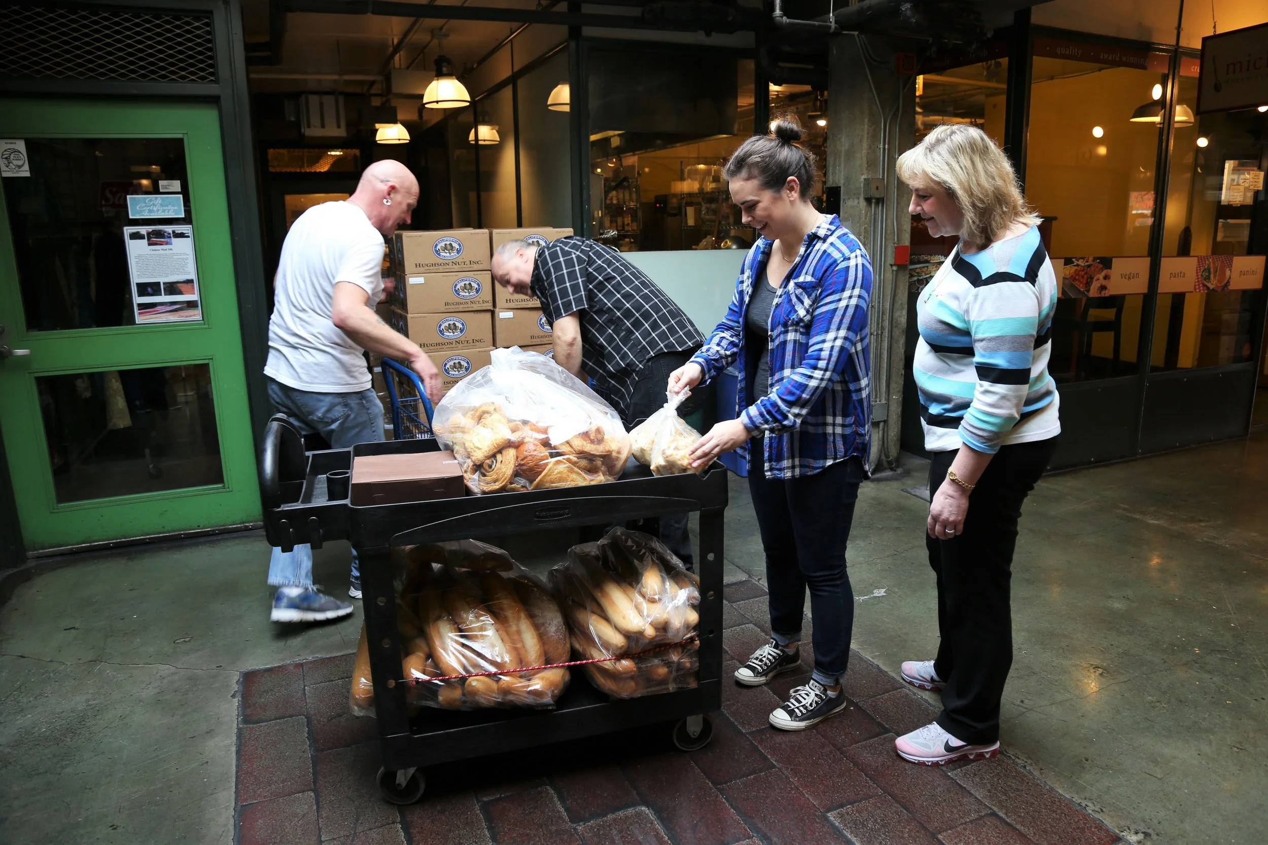 Volunteering at Pike Place Market Food Bank