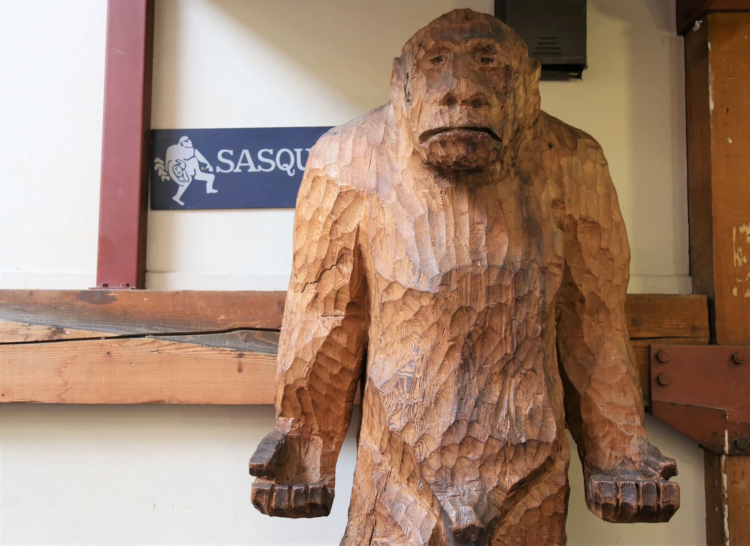 Eat lunch with a giant Sasquatch