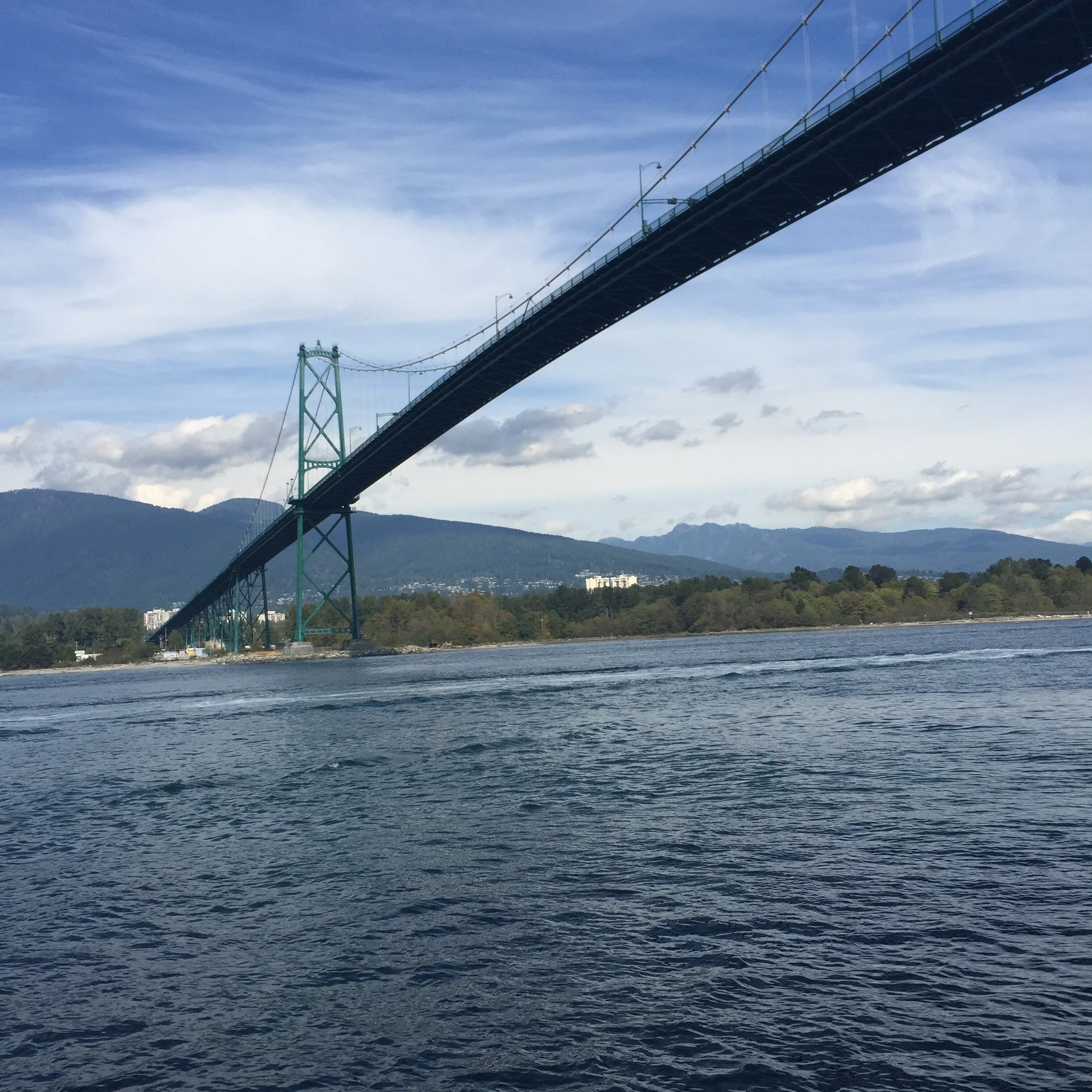 Lion's Gate Bridge from Stanley Park Seawall