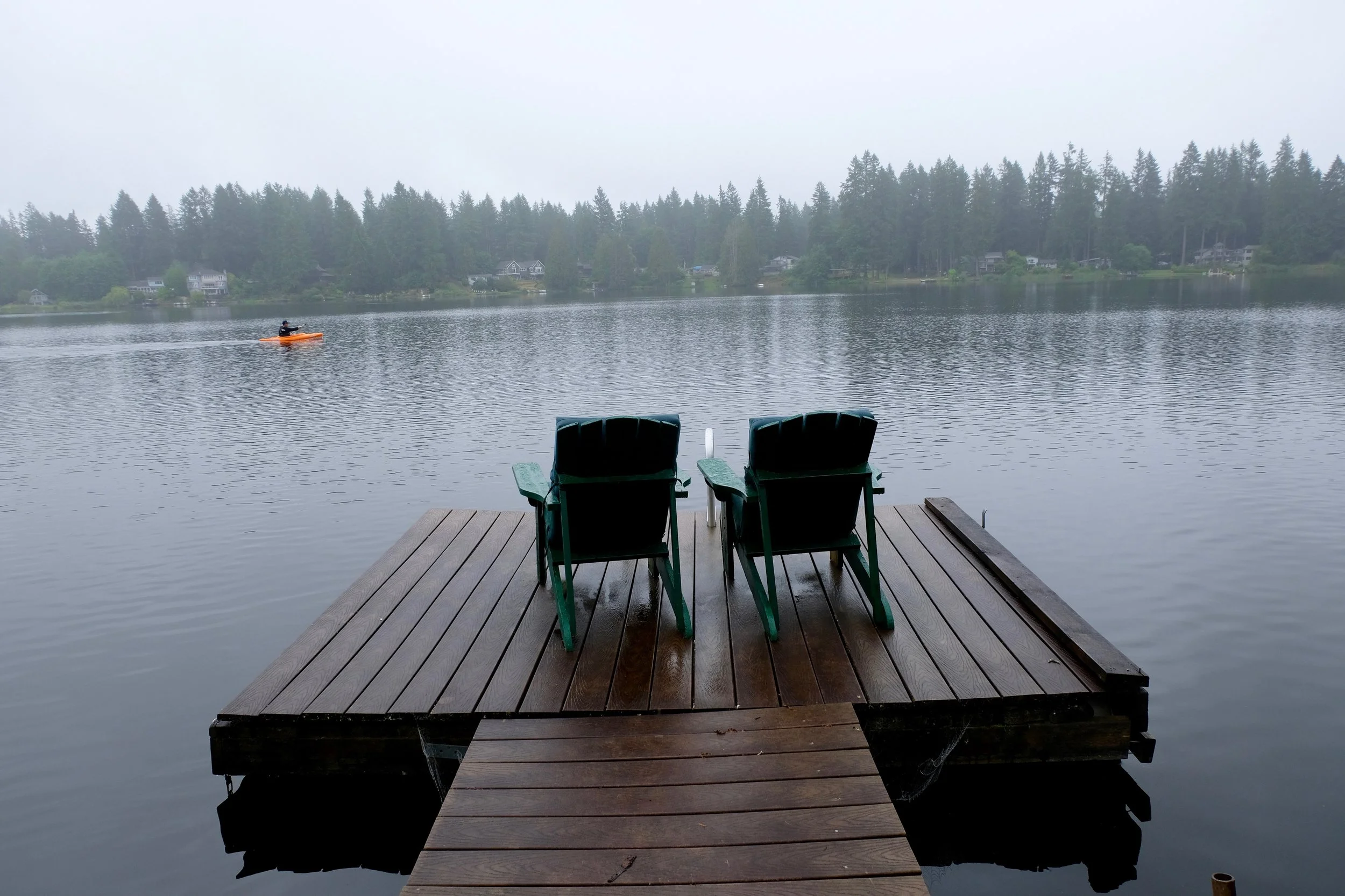 Even on cloudy days it was wonderful to have a dock to enjoy.&nbsp;