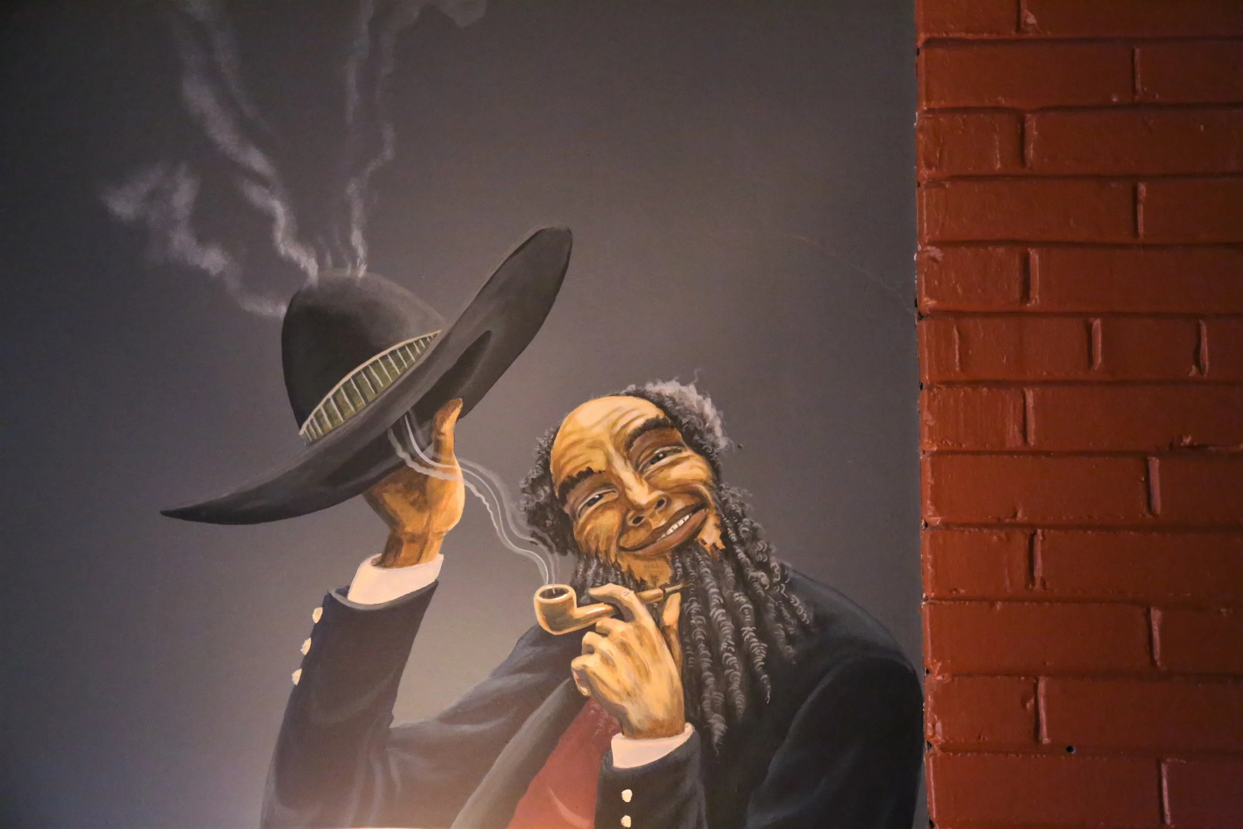 Interesting art is all over the property.