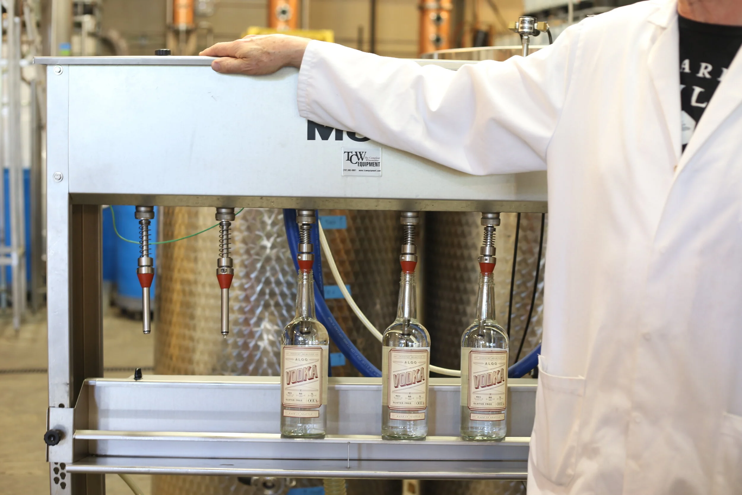 Bottling the vodka