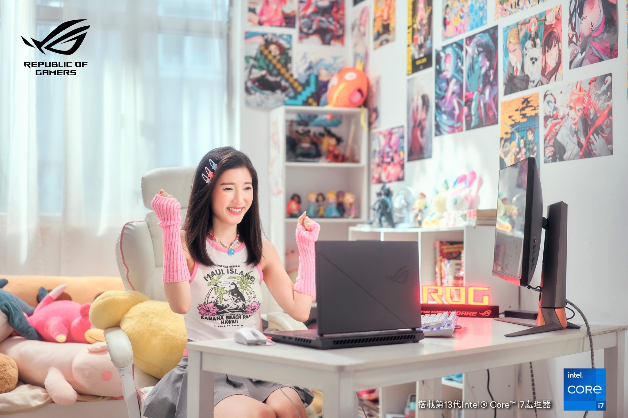 Photo by ROG Hong Kong on November 19, 2023. May be a video game screenshot of tablet, laptop, computer keyboard, mouse pad, desk, screen and office..jpg