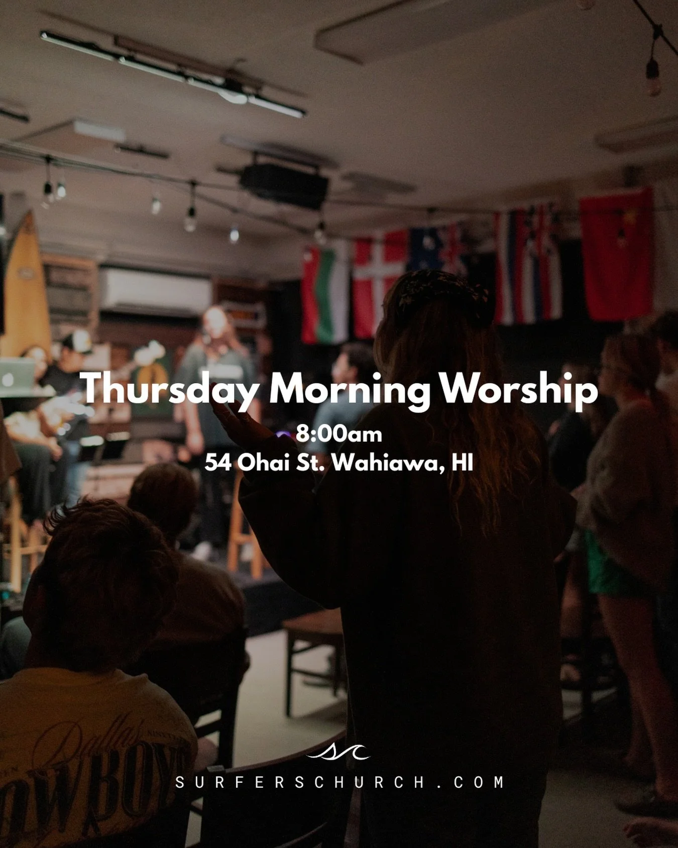 What better way to start the morning than lifting songs of praise to God! Join us every Thursday morning at 8am for a time of worship!

Thursdays | 8-9am | 54 Ohai St. Wahiawa, Hawaii