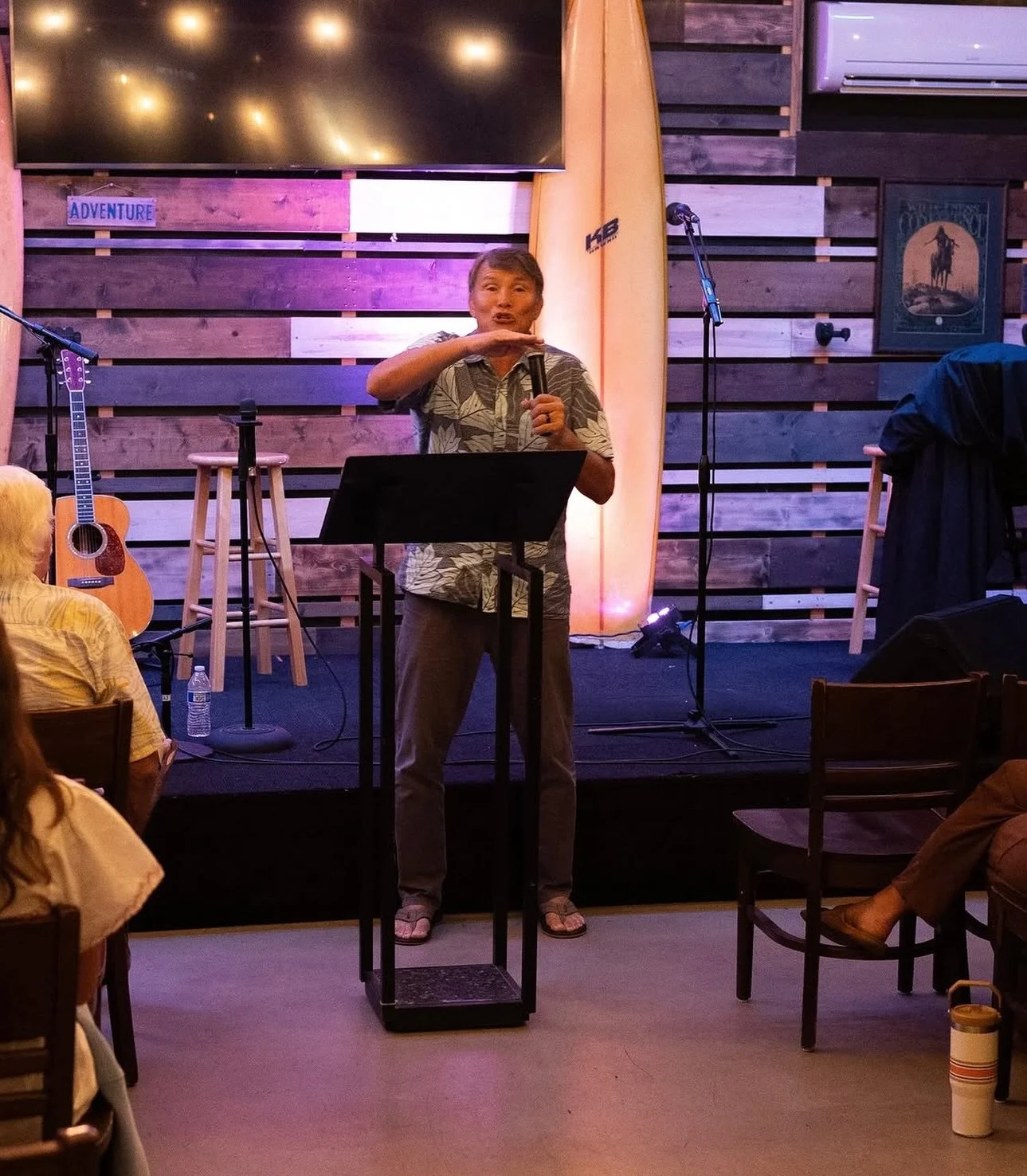 This weekend we have our good friend, Pastor Billy Hopper preaching! Billy, now the principal at Hanalani Upper School, has been involved in ministry and pastoring for over 30 years! Billy has a huge heart for surfing and discipleship!
Come for an ev