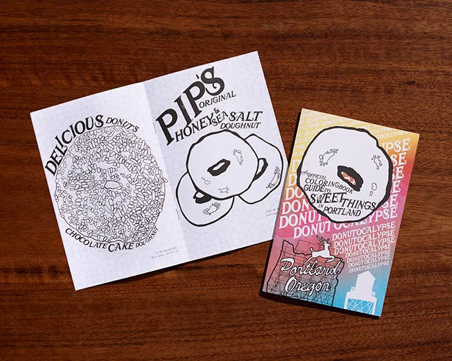 Donutocalypse donut coloring book