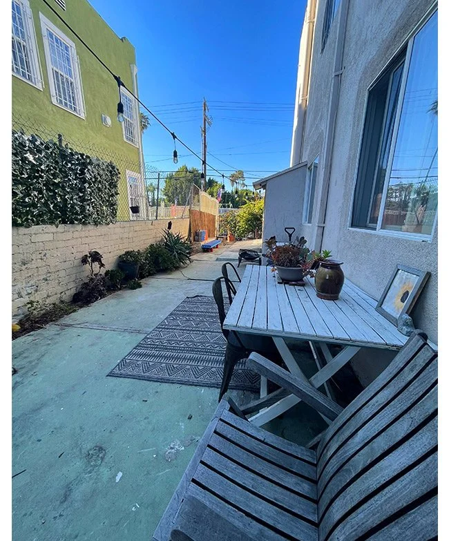 Back yard area
