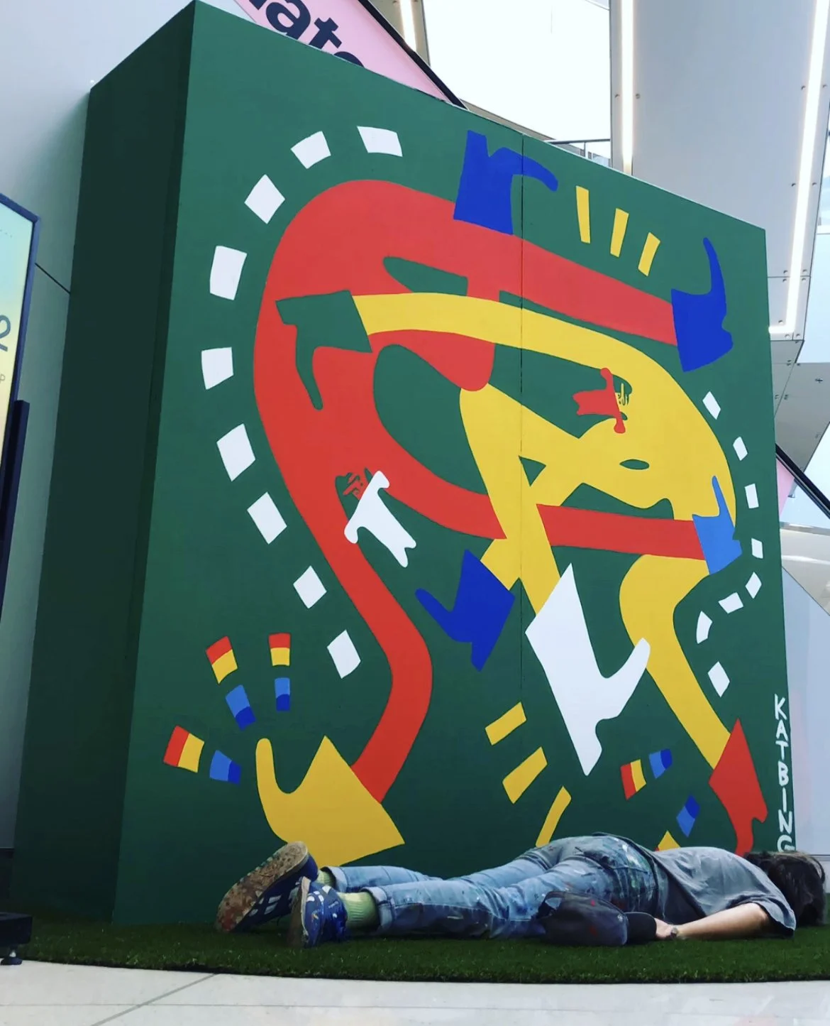 Beverly Center Mural for Pride Month 2022 by Katbing curated by Paint The City Peaceful Los Angeles