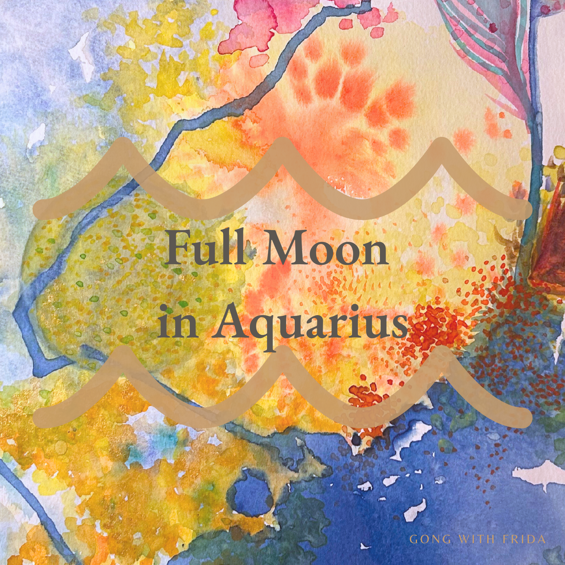 gong moon meditation aquarius full moon