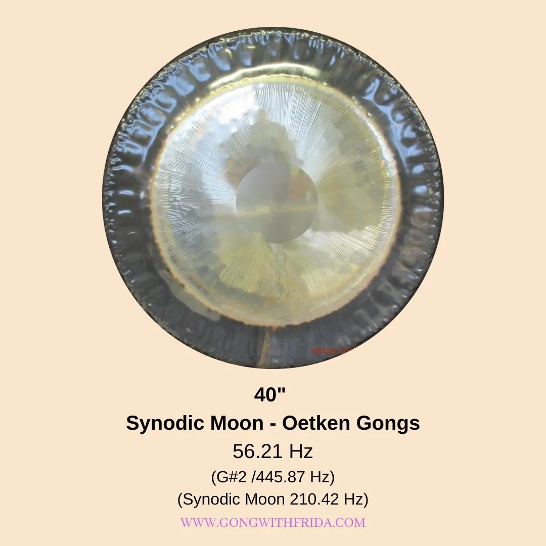 24"  to 40" Synodic Moon 210.42 Hz Gong in 2 sizes