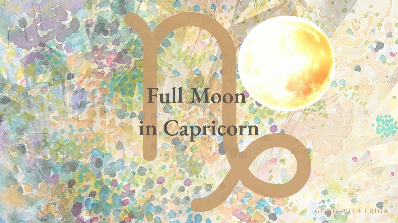 RELEASE • Full Moon in Capricorn Gong Meditation