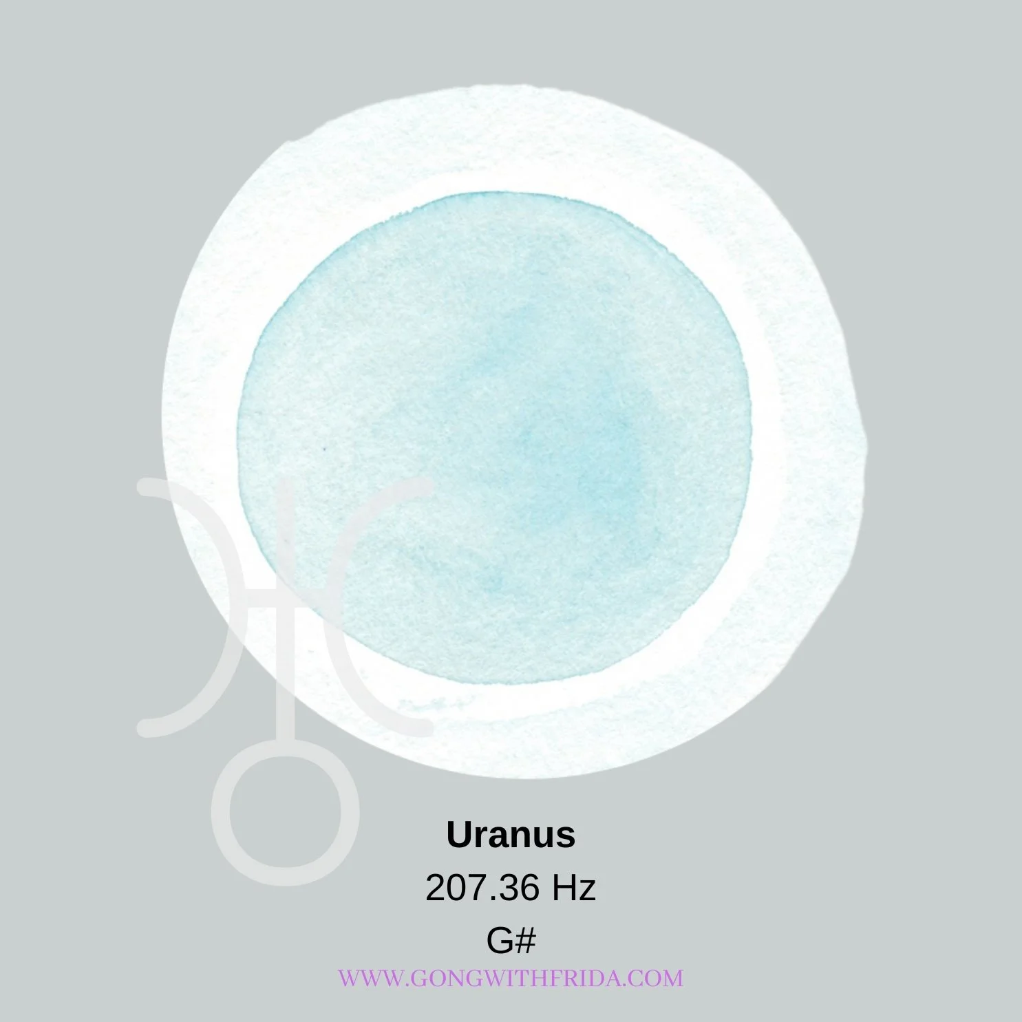 24"  to 40" Uranus 207.36 Hz Gong in 2 sizes