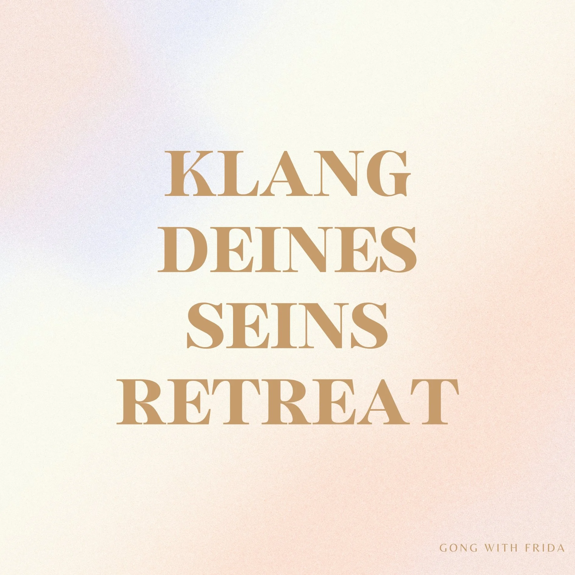 Gong Retreat Klang deines Seins Wellness Retreat