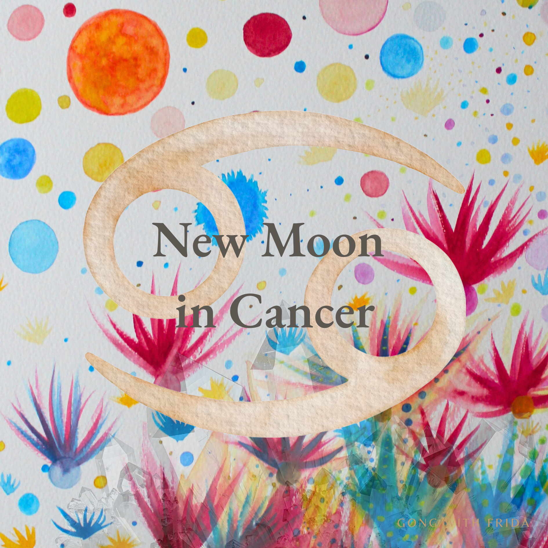 cancer new moon meditation with gong sound