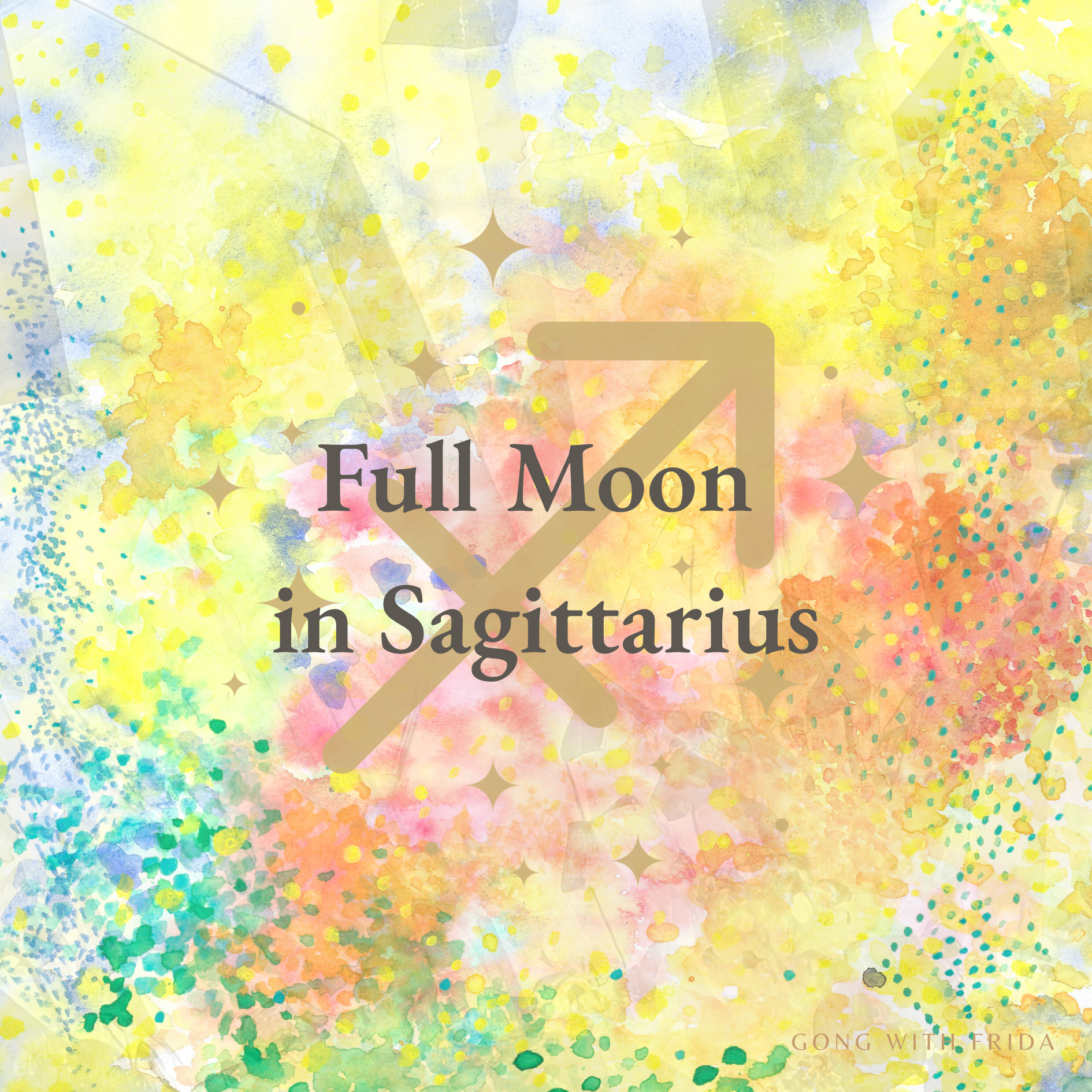 sound healing with gong online full moon in sagittarius