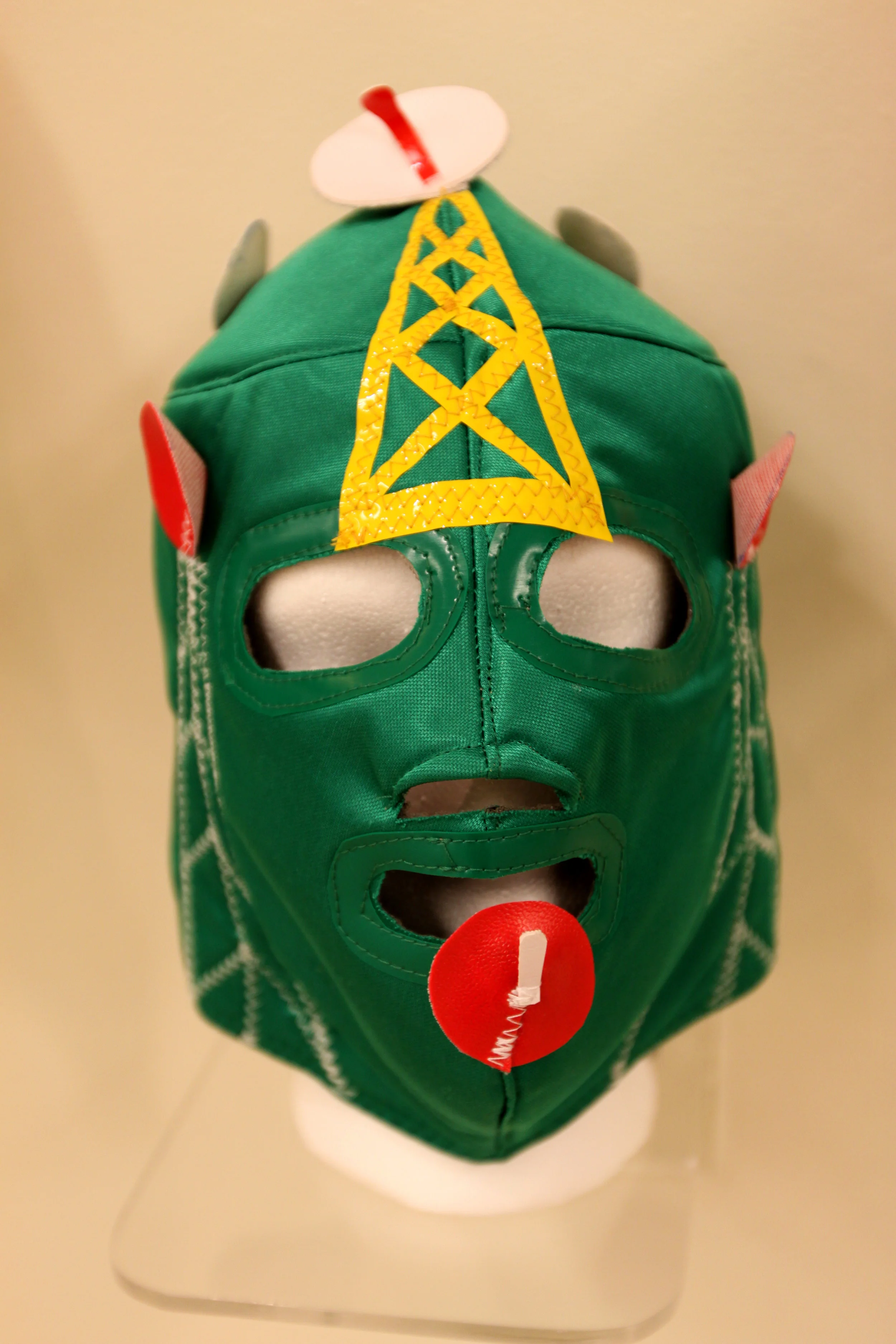 "Santa Satellite Mask" Mixed media