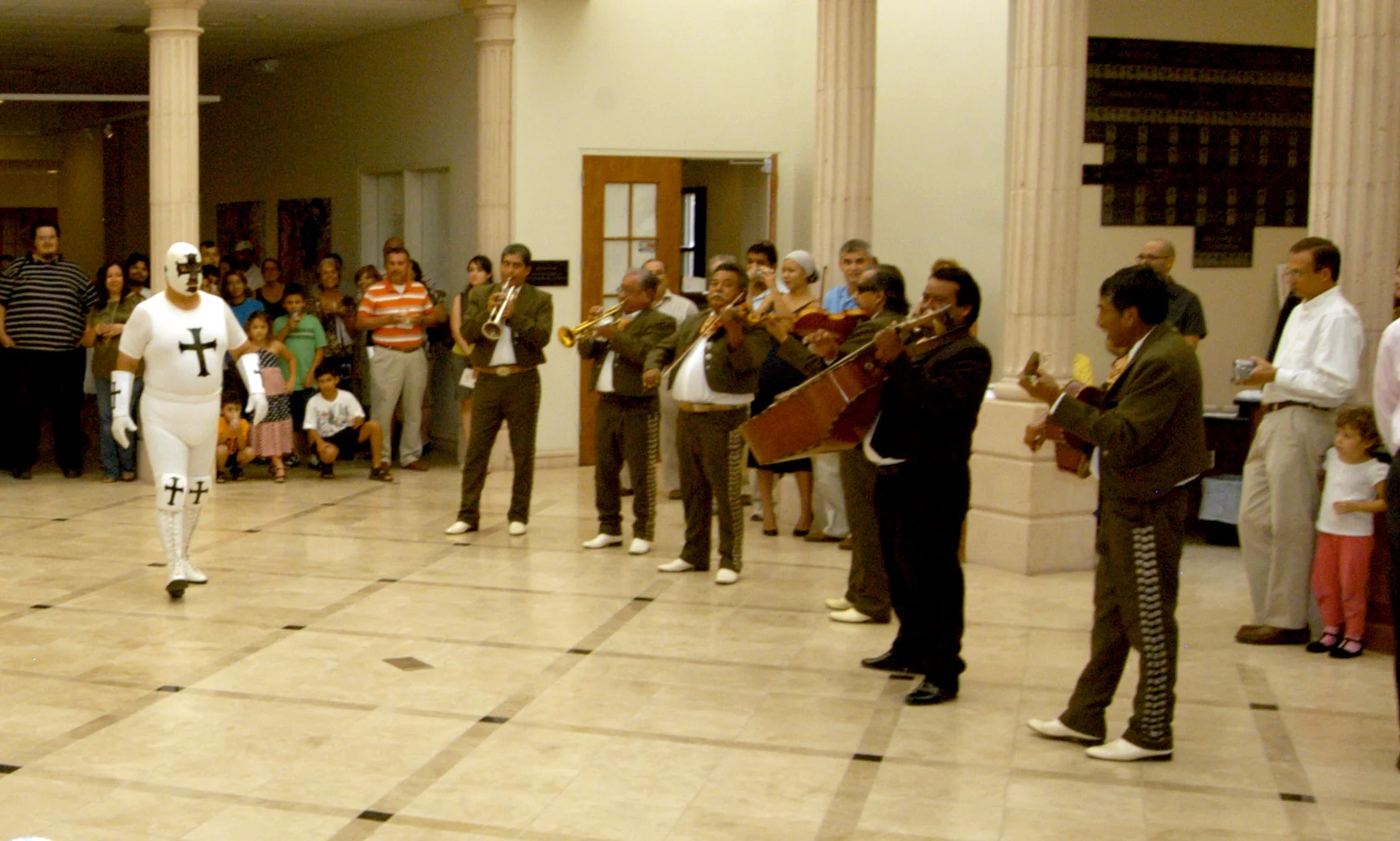 "Opening Wrestlers Performance BMFA" View of performance 