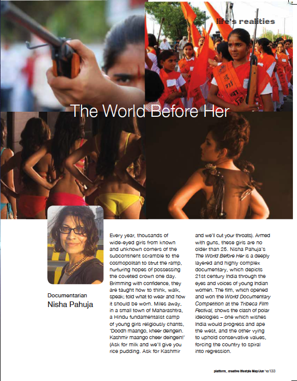 Nisha Pahuja's The World Before Her