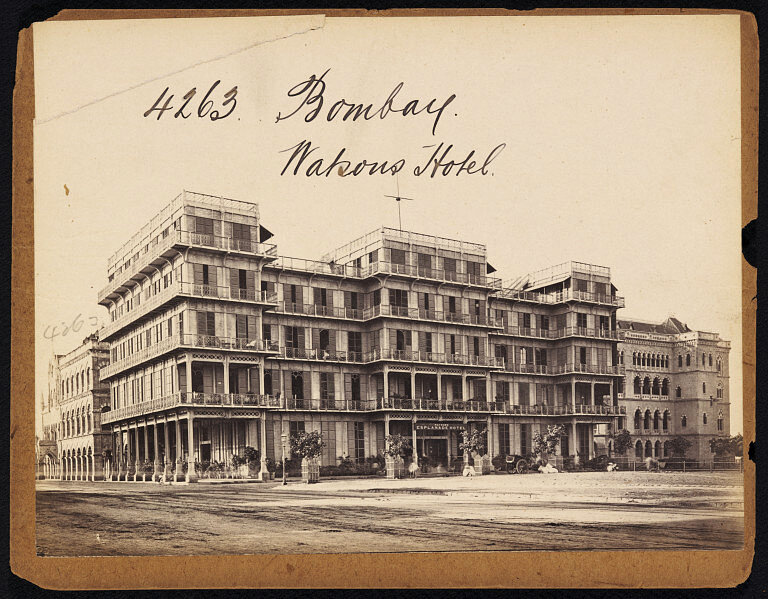 "The finest hotel in Bombay” now lies in a shambles