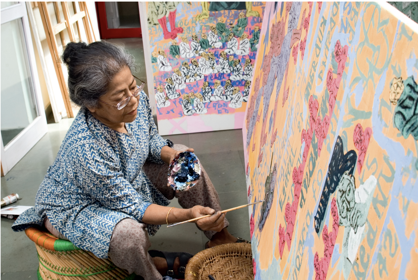 At 86, Arpita Singh continues to feel the urge to paint every day