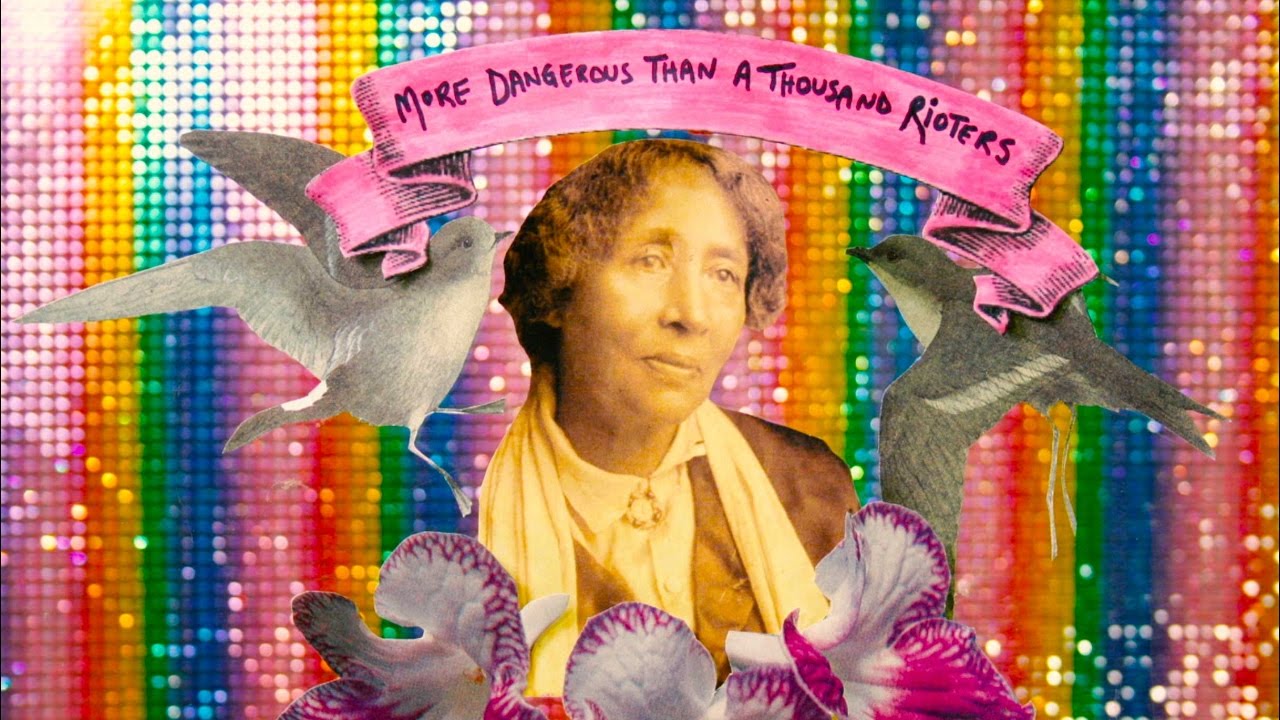 Still Image from Kelly Gallagher's animated documentary on the life of Lucy Parsons. MORE DANGEROUS THAN A THOUSAND RIOTERS (2016)
