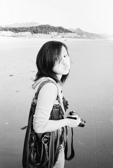 Me at Cannon Beach, Oregon. Many moons ago.