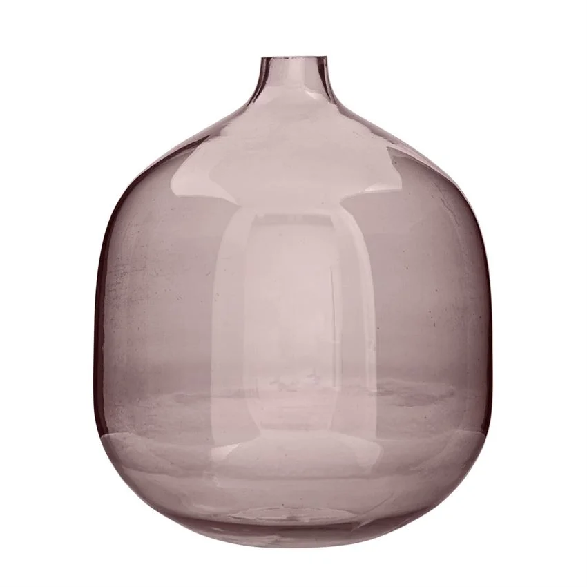 Rose Glass Jar 8" 4 Available / $8 ea.