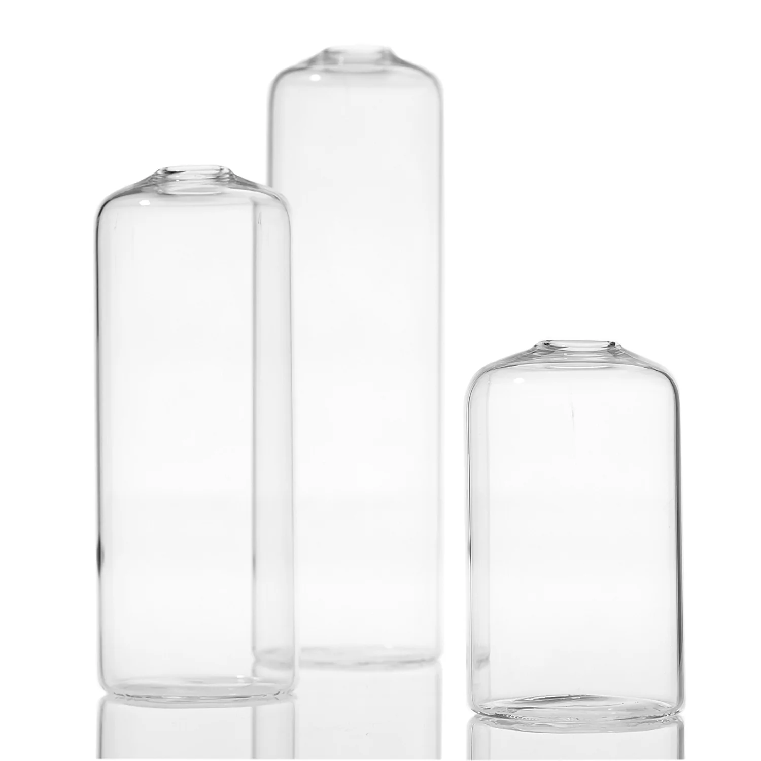Clear Glass Bud Vases 3"-6" 100 Mixed Available / $2 ea.