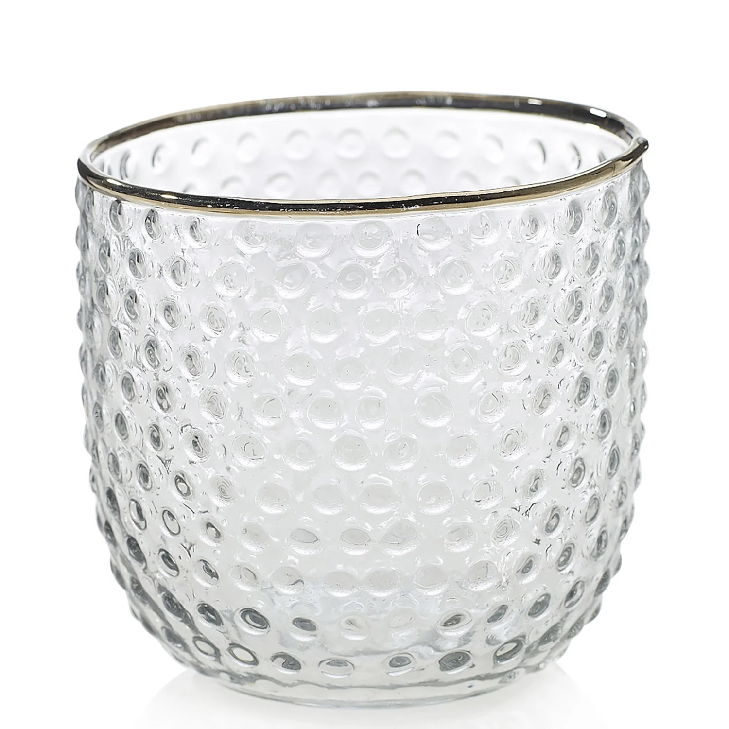 Gold Rim Glass Votive 15 Available / $4 ea.