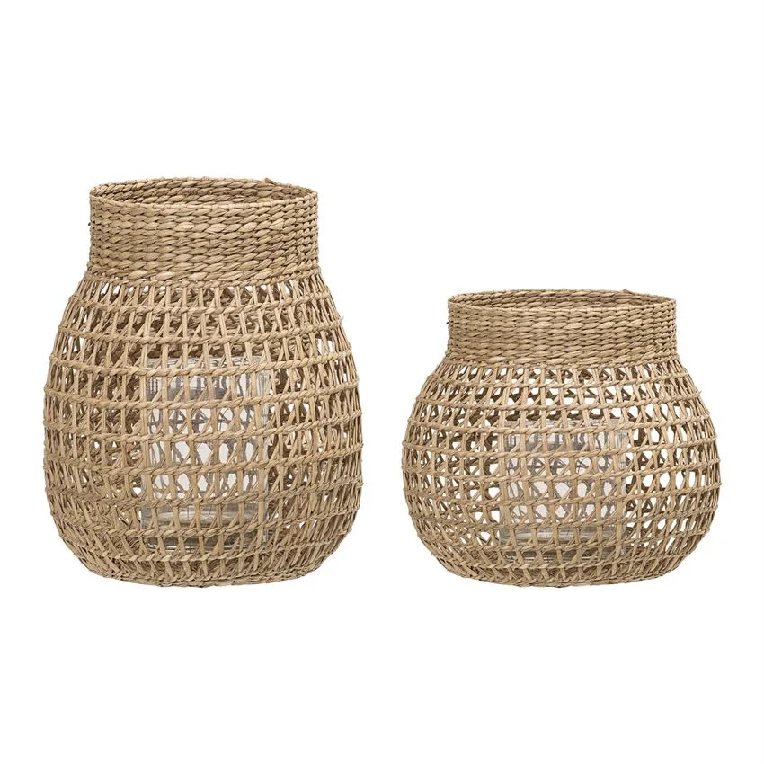 seagrass lanterns 8 Available / $15 ea.