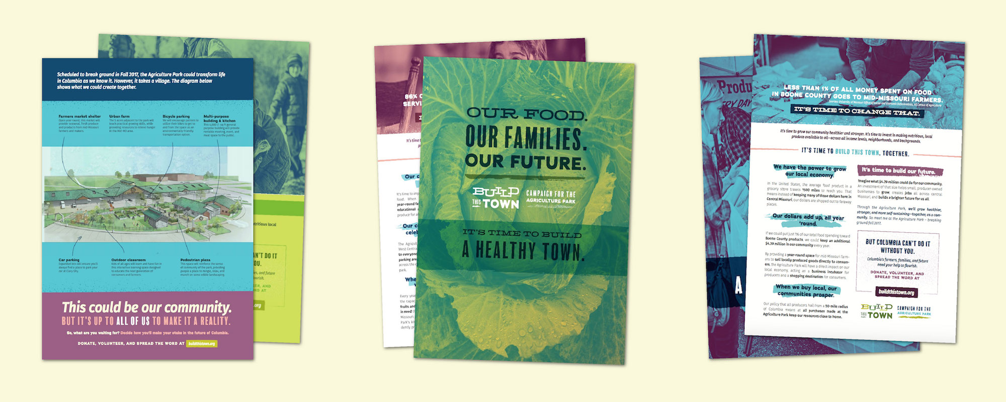 Campaign materials that combine copy and design to make a splash.
