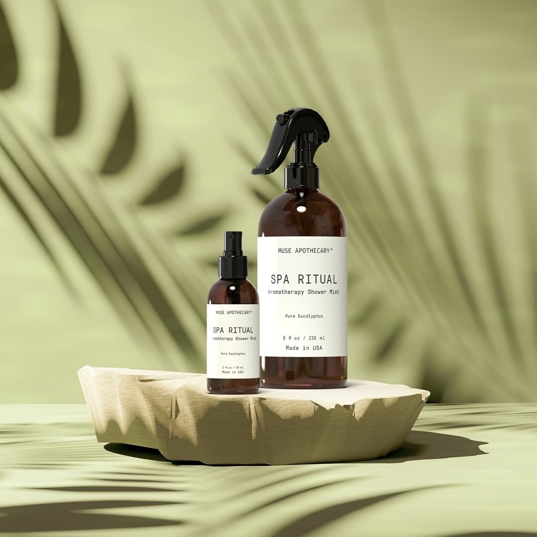 Muse Bath Apothecary Room Ritual - Aromatic and Relaxing Room Mist, 4 oz,  Infused with Natural Essential Oils - Aloe + Eucalyptus + Lavender