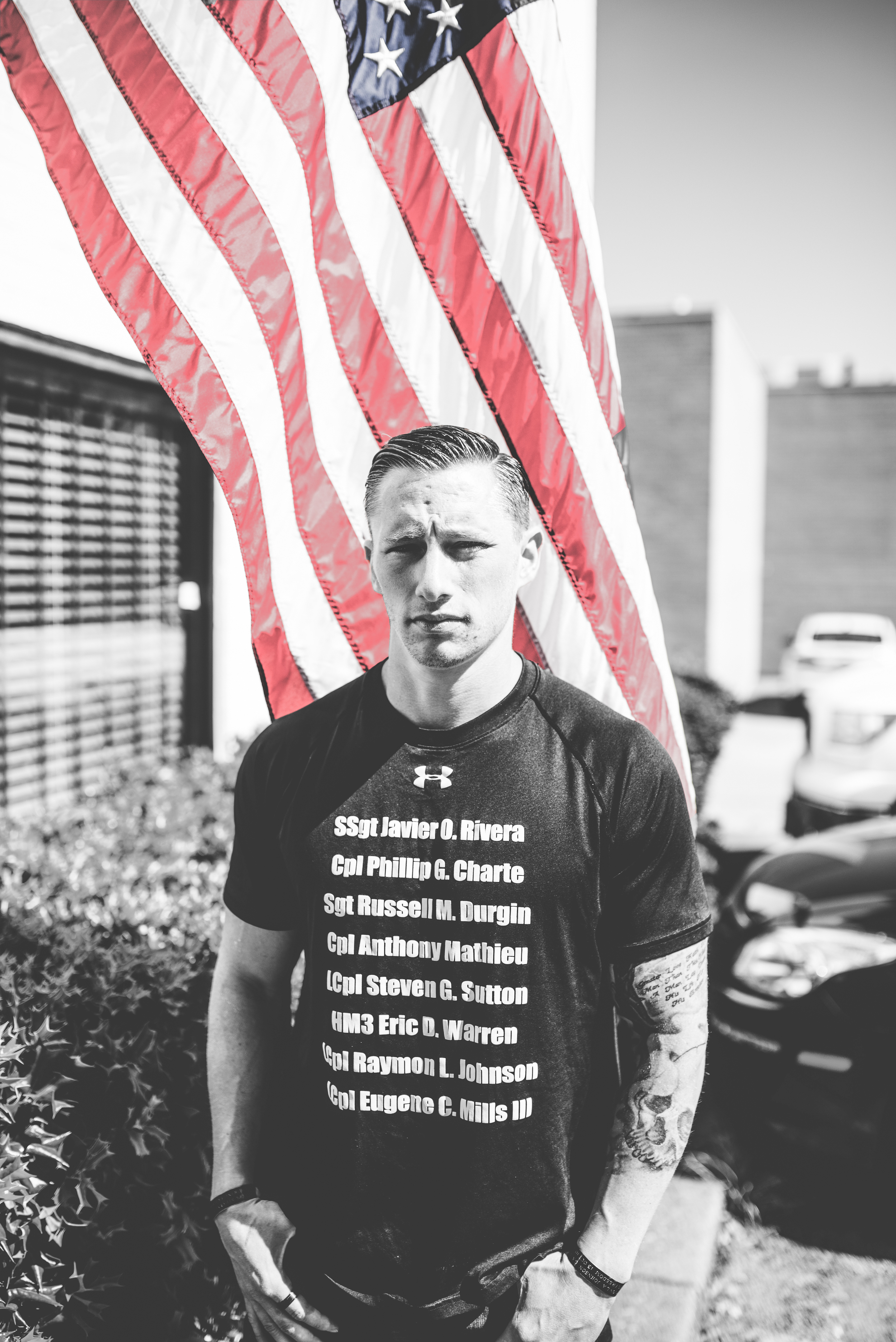 Eight names on the front and four on the back for brothers that will never see home.