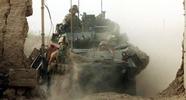 Maher in front, Helmland Province, Afghanistan 