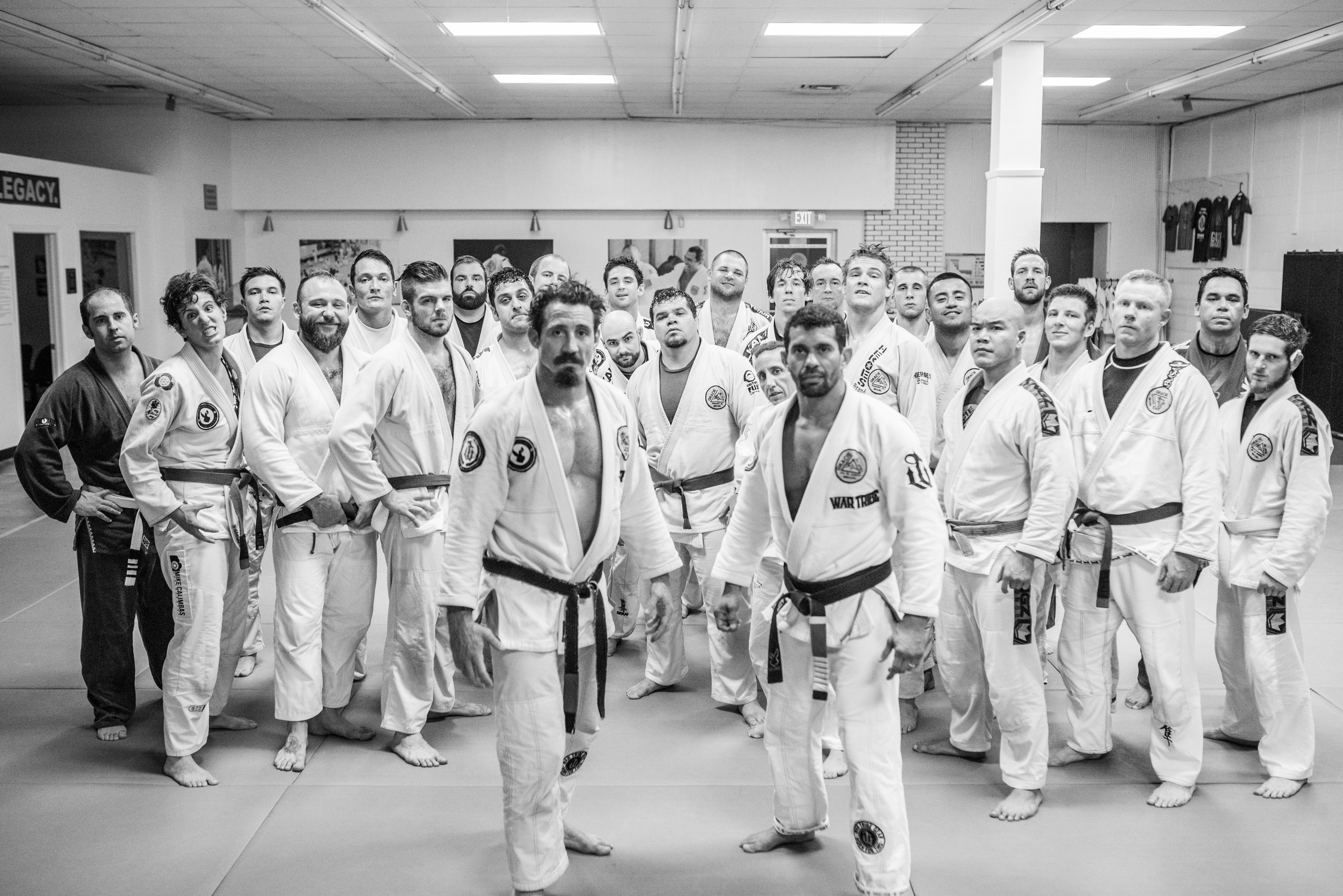 The crew over at Gracie Humaitá Austin, with Tim Kennedy and Paulo Brandao up front.