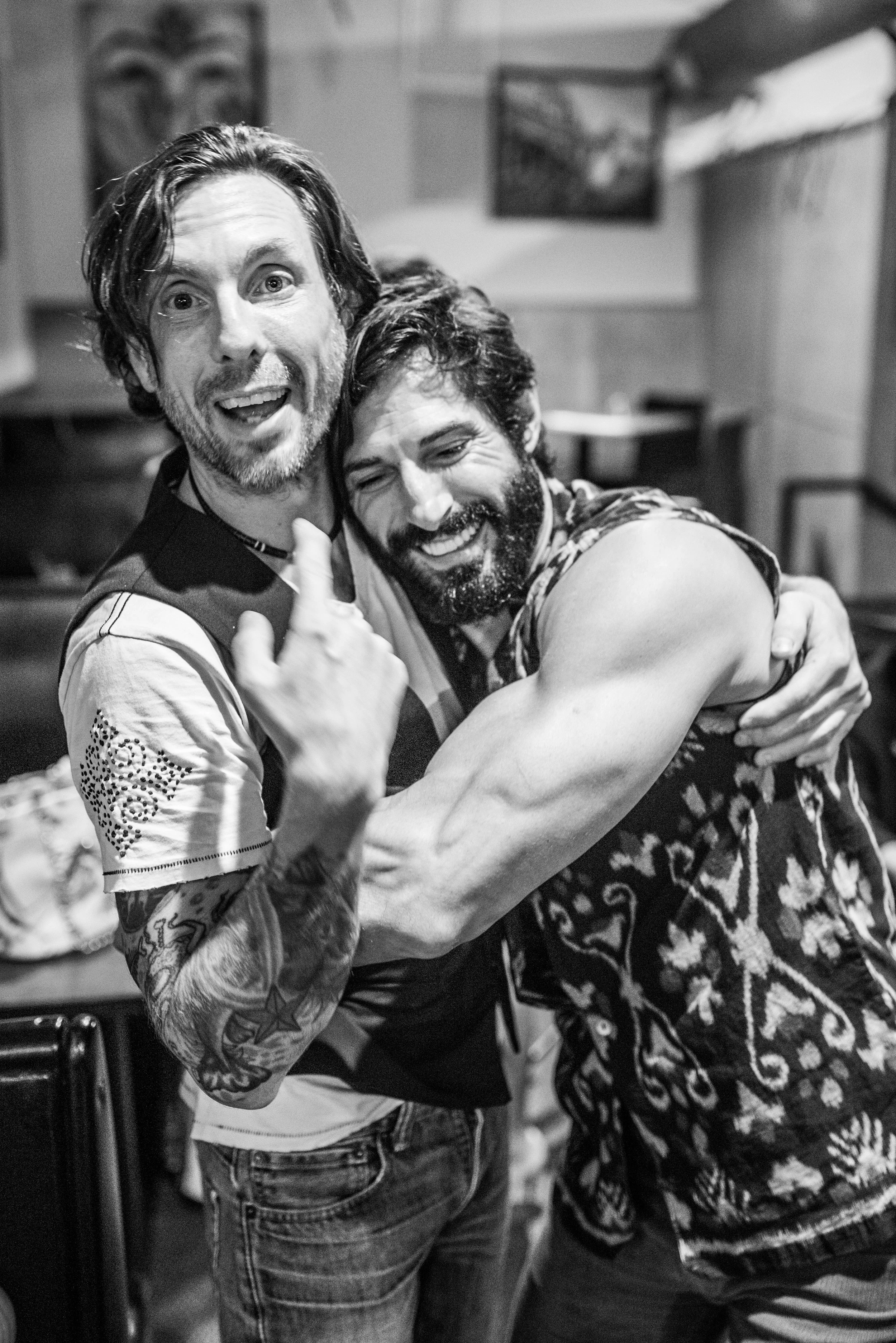 Rudy with his highschool friend Phil, who is now a professional Chef.