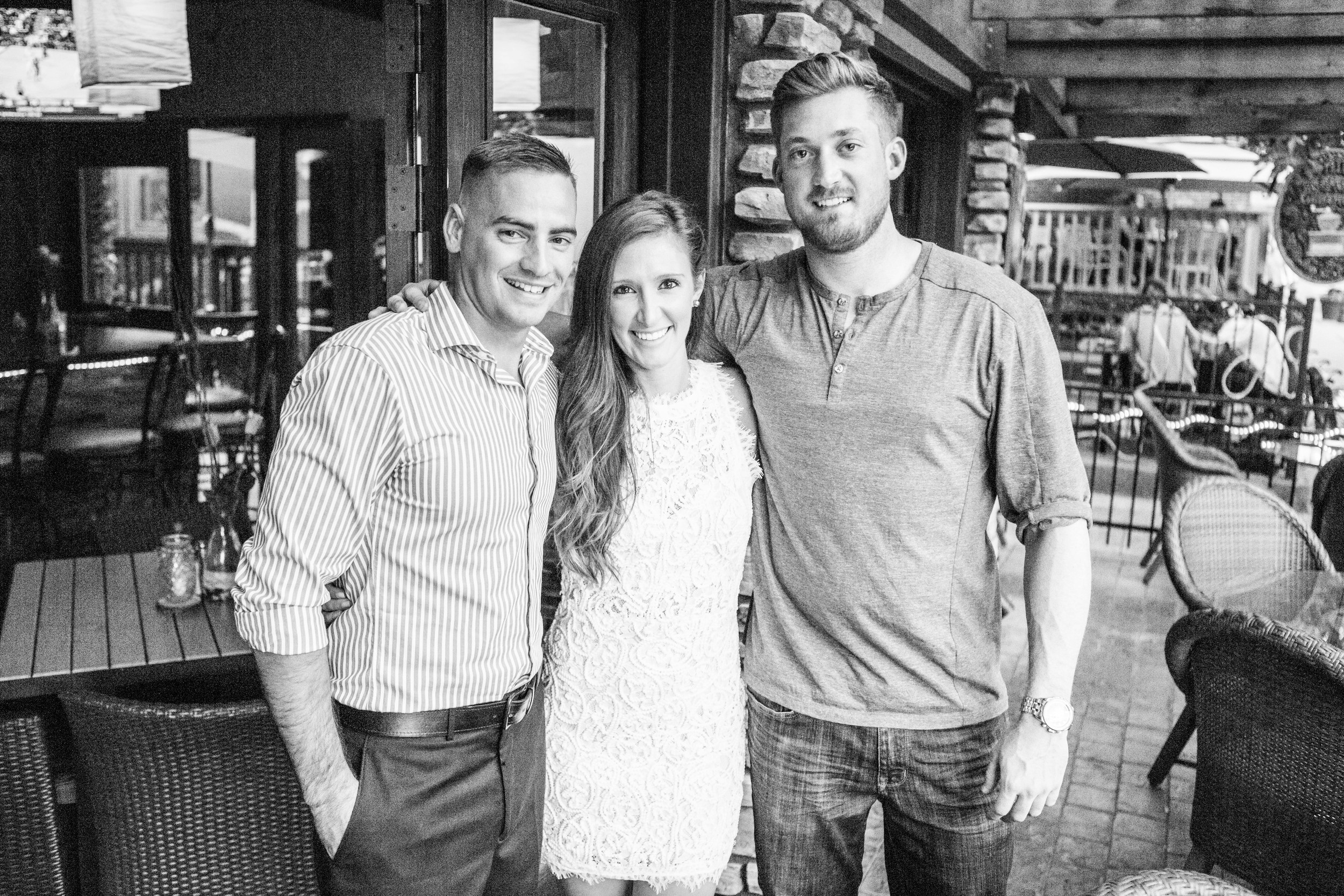 Evan has always been surrounded by a tremendous amount of community, which has certainly aided in his recovery. Evan stands next to Captain Kelan Hughes (USMC) and his now-wife Jamie Hughes. 