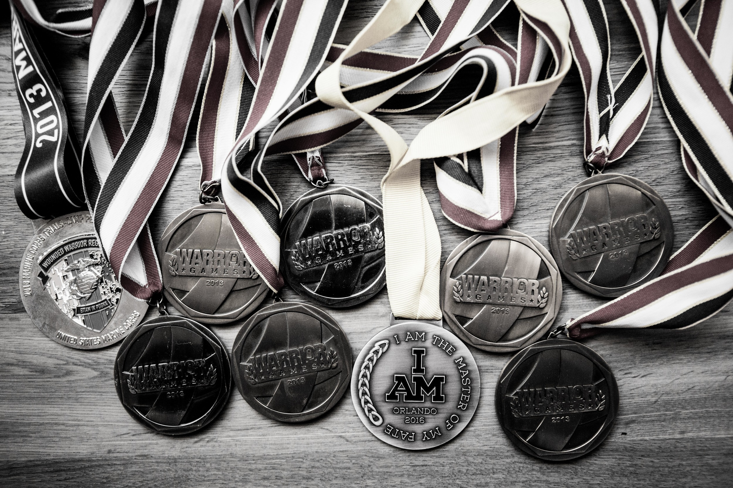 Evan's current medal count. 