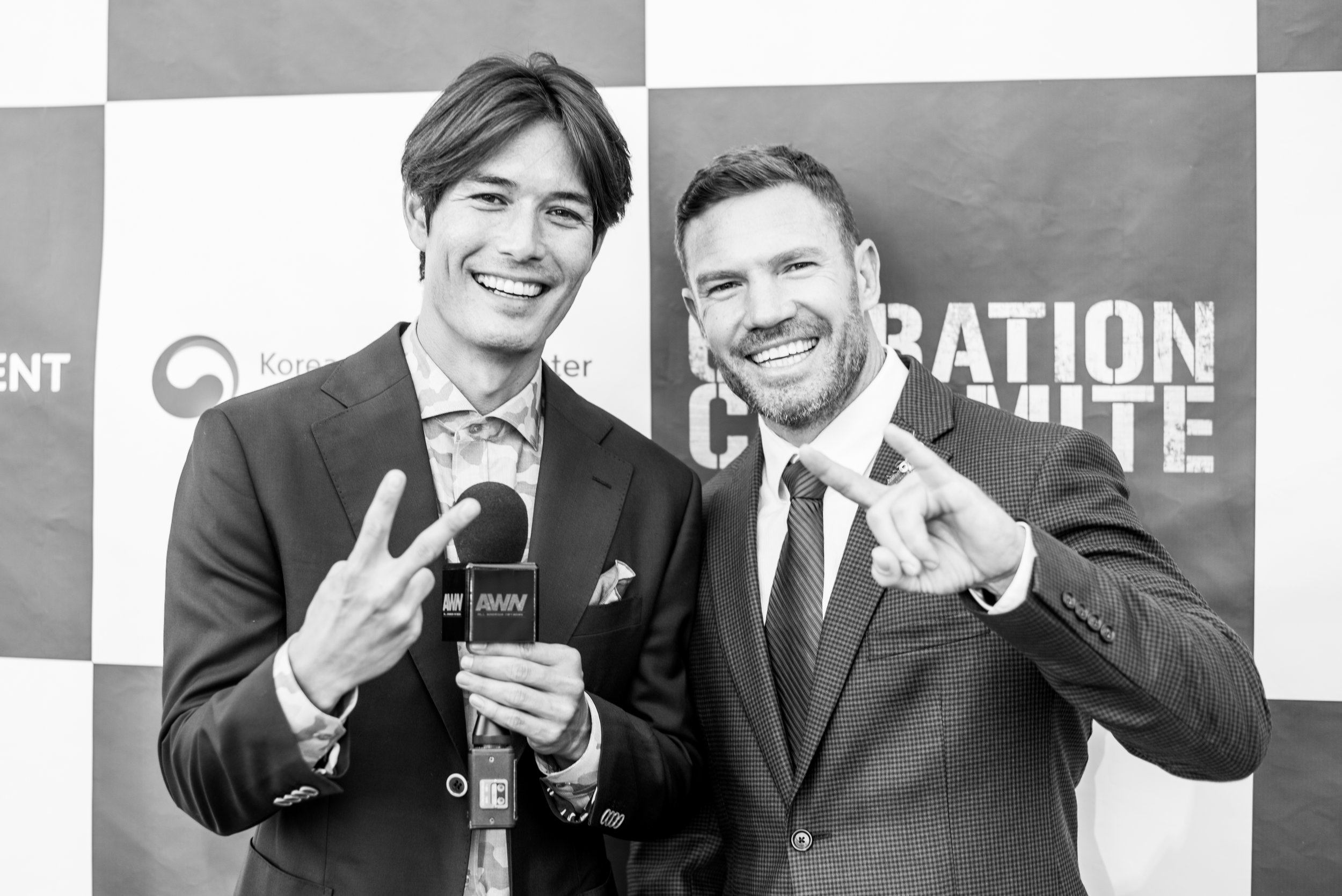 Nate at the Operation Chromite Premier. 
