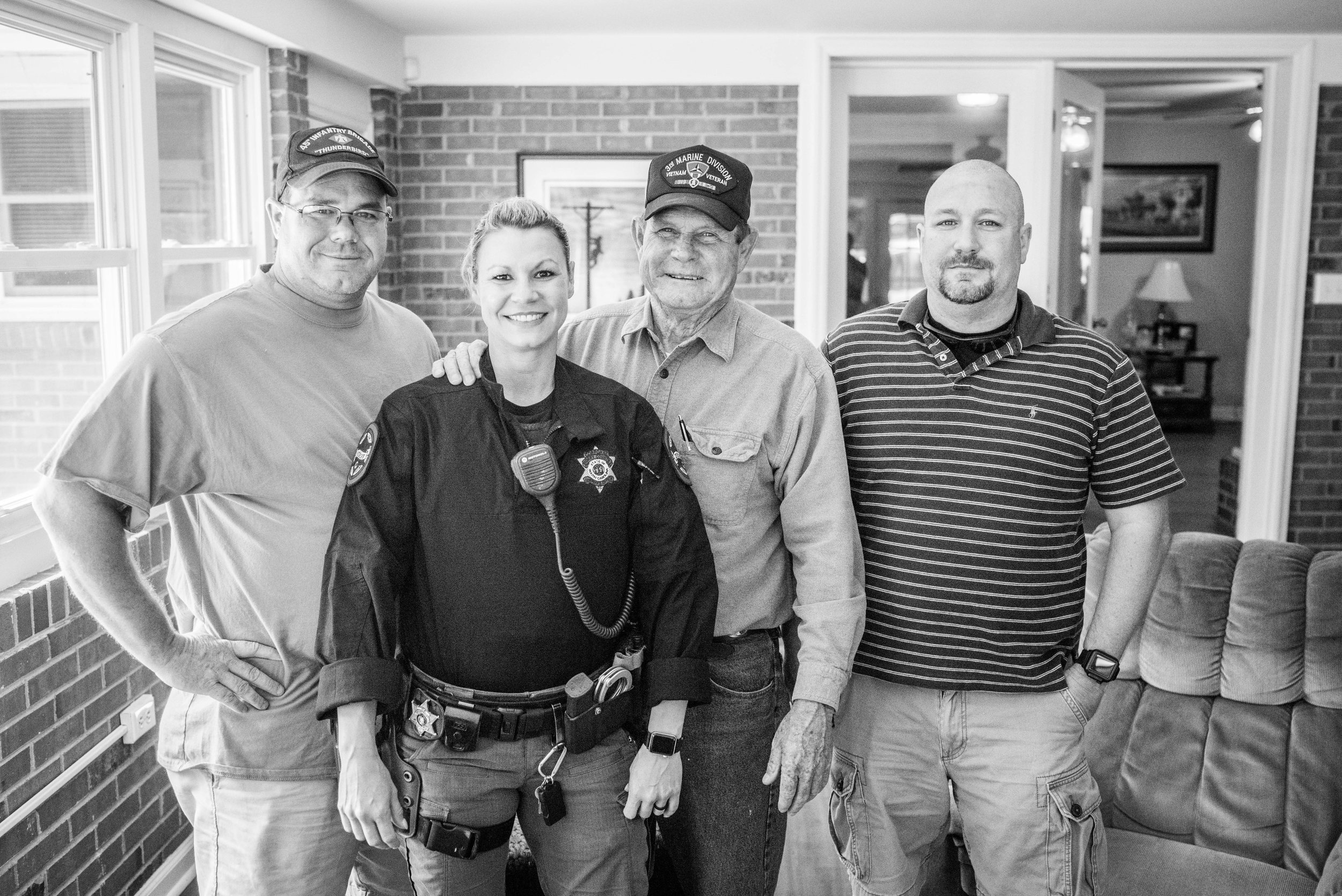 Bobby with his family. From left to right: Scott (son), MJ (daughter), Bobby, Wayne (son).