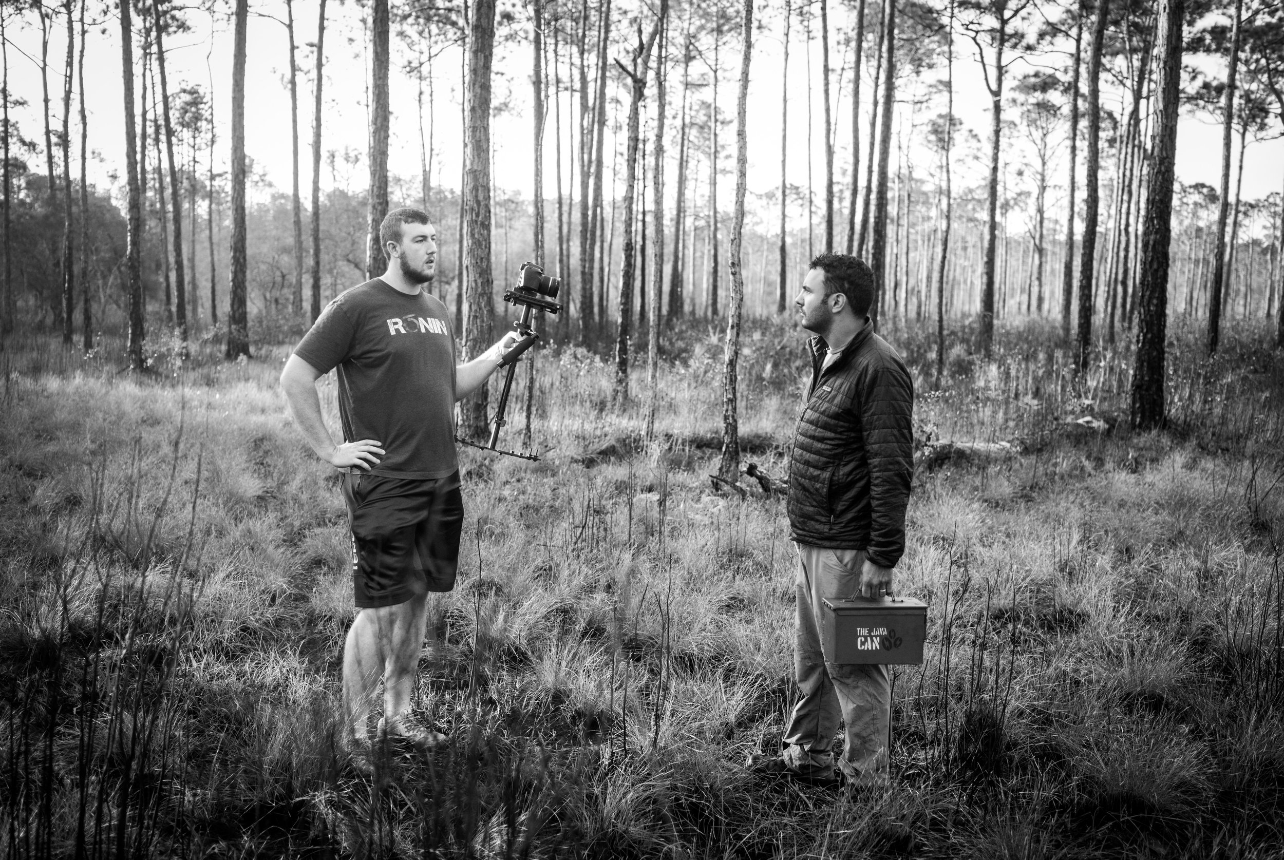 Daisson stands with the founder of Arvada Creative and Director of Marketing for The Veterans Project, Blake Hannah. 