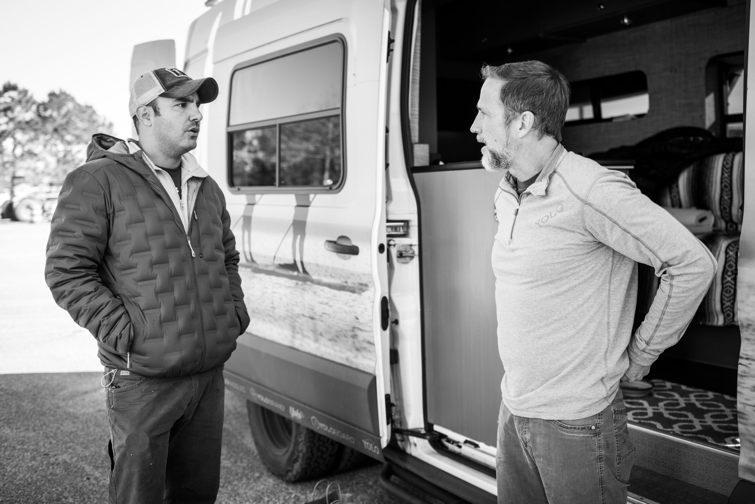 Daisson with Jeff Archer, founder of YOLO Board. 