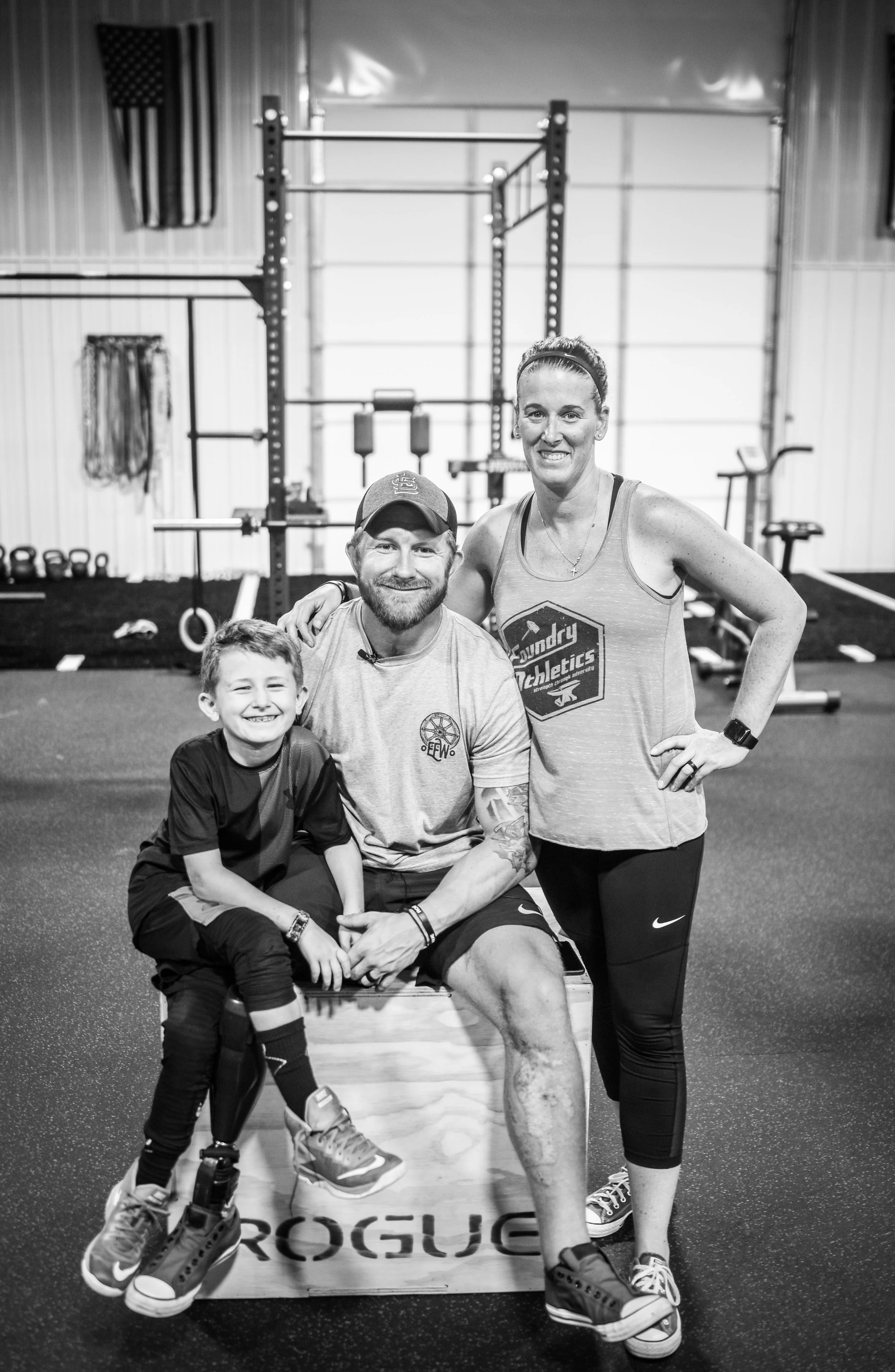 Jared with his wife and son.